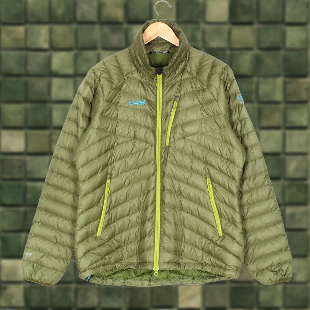 Vintage Bergans of Norway SLINGSBYTIND DOWN Jacket Women Green Size XL MJ5163 Size XL / US 12-14 / IT 48-50 - 1 Thumbnail
