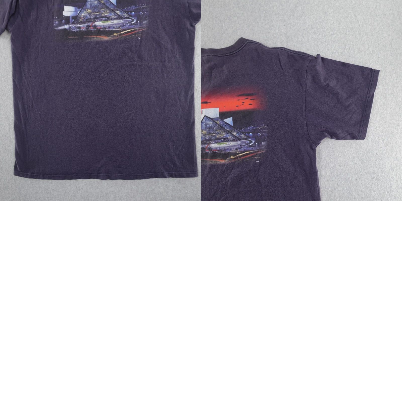 Anvil VINTAGE Nike Rock T-Shirt Mens XL Blue 23X30 Rock Hall of Fame Museum Tshirt Anvil Brand Logo Short Sleeve Crew Neck 100% Cotton Size US XL / EU 56 / 4 - 9 Thumbnail