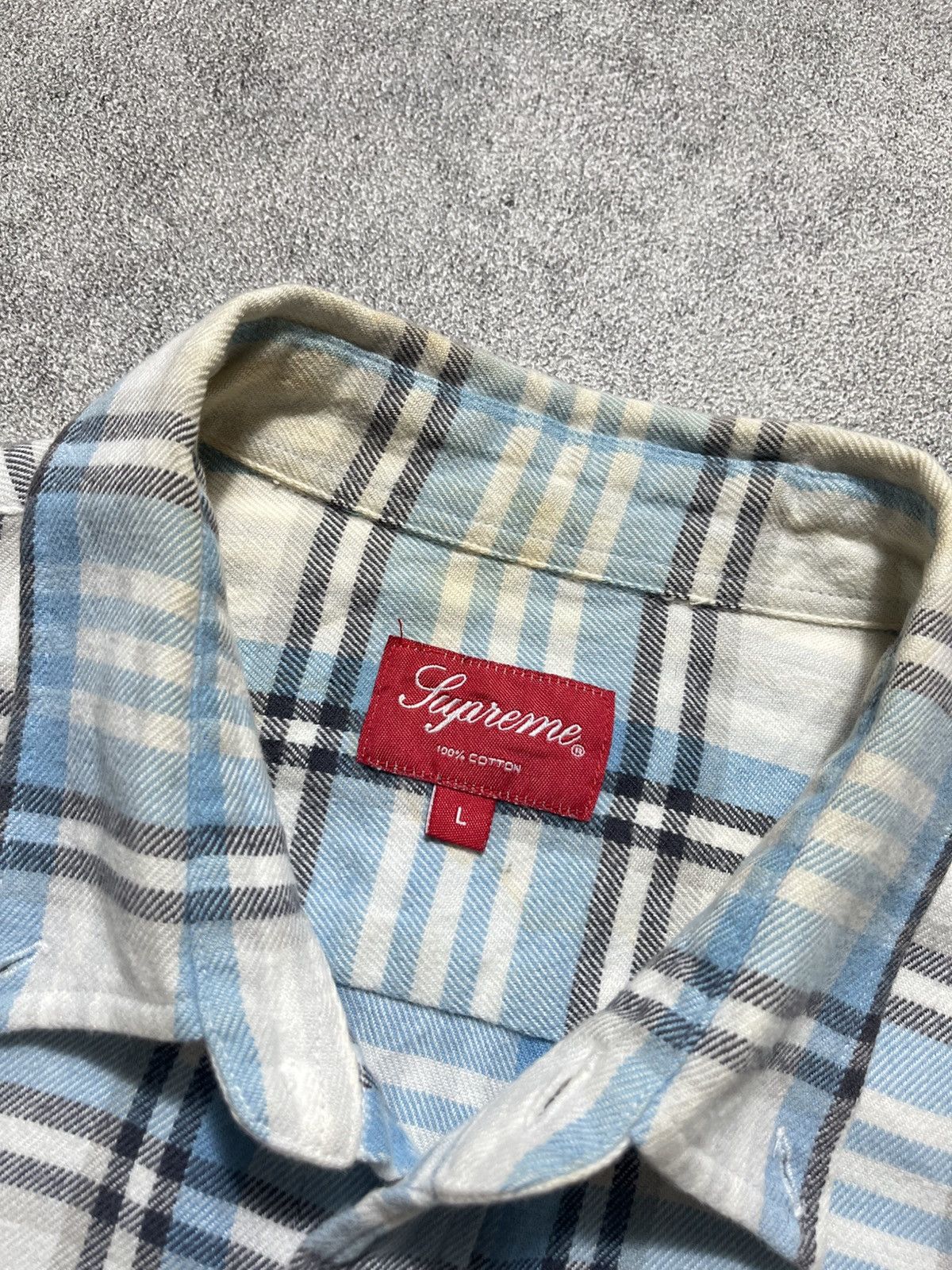 Supreme ❌SOLD❌Supreme plaid flannel shirt Size US L / EU 52-54 / 3 - 5 Thumbnail
