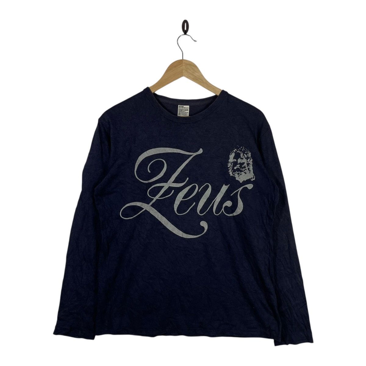 Vintage ZEUS GRAPHIC LONG SLEEVE T-SHIRT GRANIPH JAPANESE STREETWEAR Size US M / EU 48-50 / 2 - 1 Thumbnail