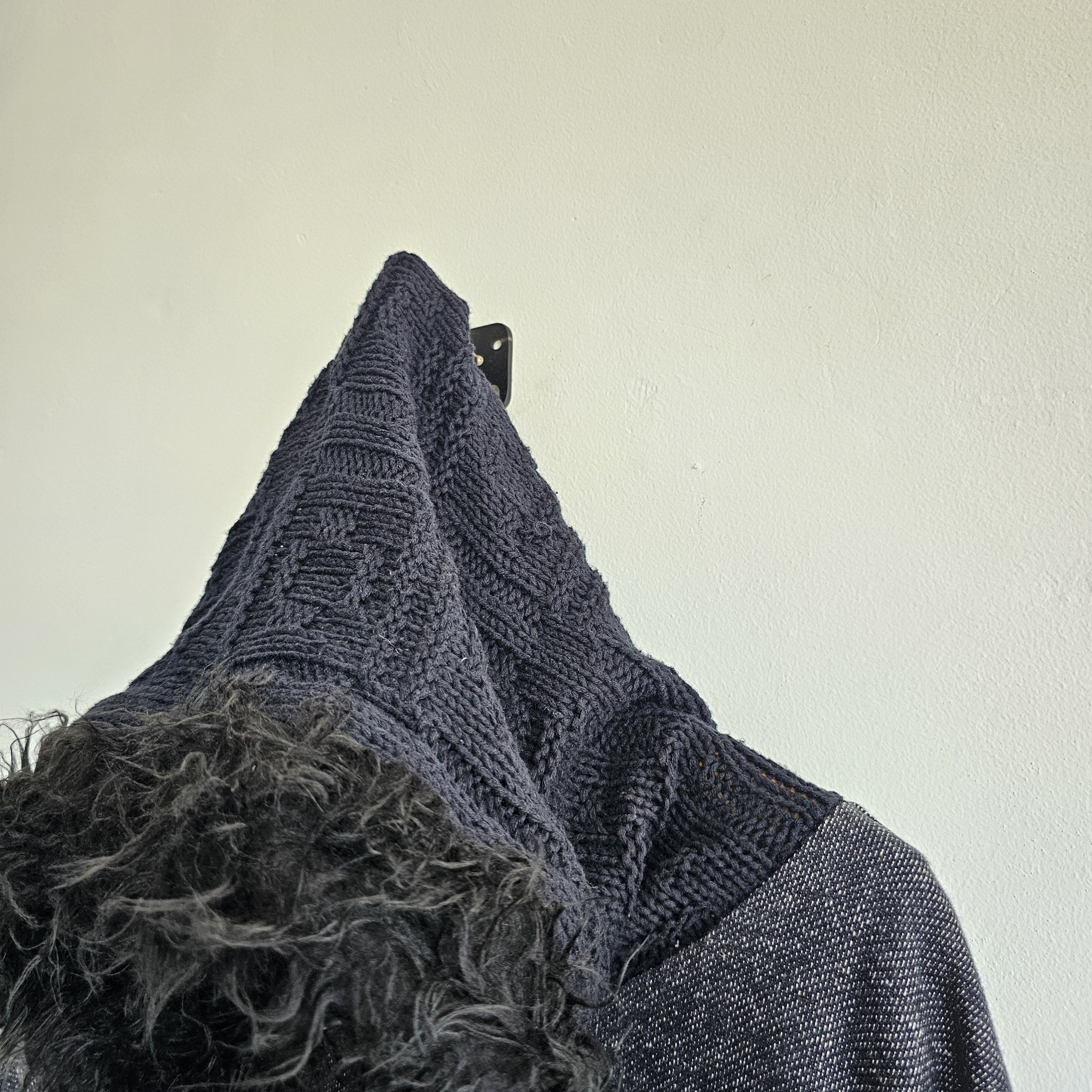 If Six Was Nine Fur Hoodie Hybrid Knit Revival Size US L / EU 52-54 / 3 - 4 Thumbnail