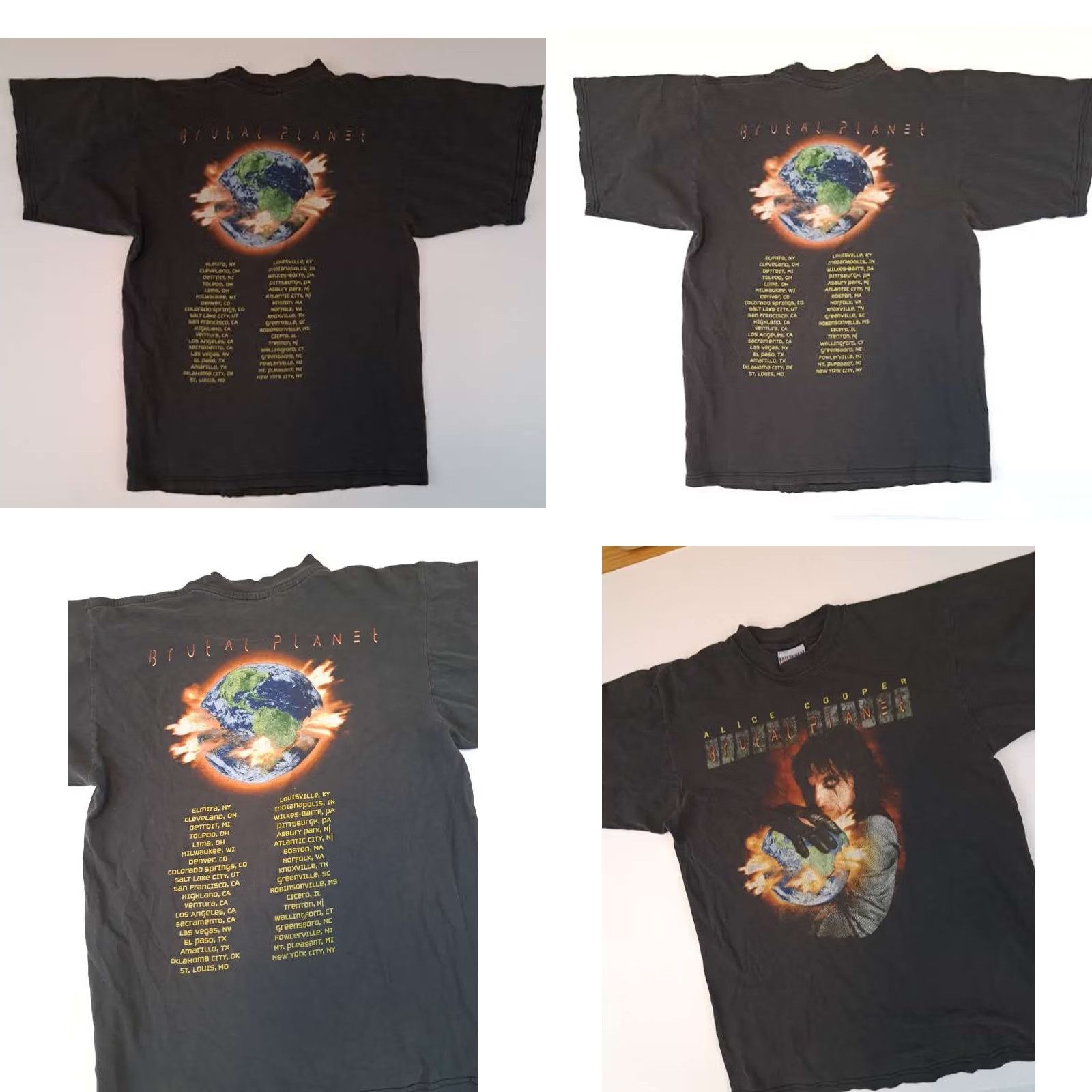 Vintage VINTAGE Alice Cooper Brutal Planet Tour T-Shirt size Medium All Sport Black Music 2001 Mens Size US M / EU 48-50 / 2 - 8 Thumbnail