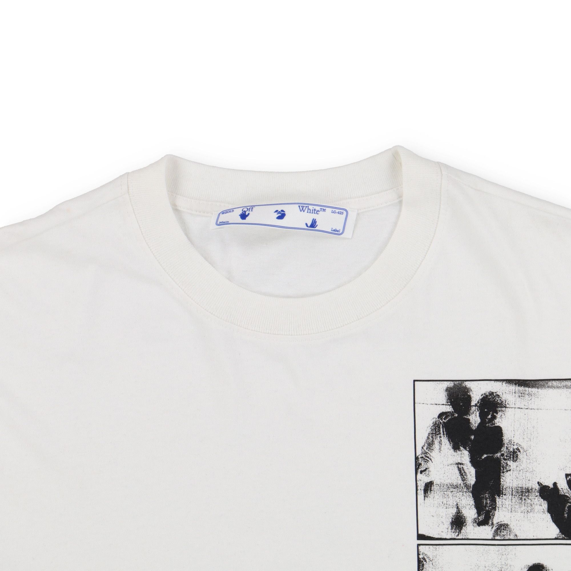 Off-White White Caravaggio Negative Oversized Skate T-Shirt Size US M / EU 48-50 / 2 - 5 Thumbnail