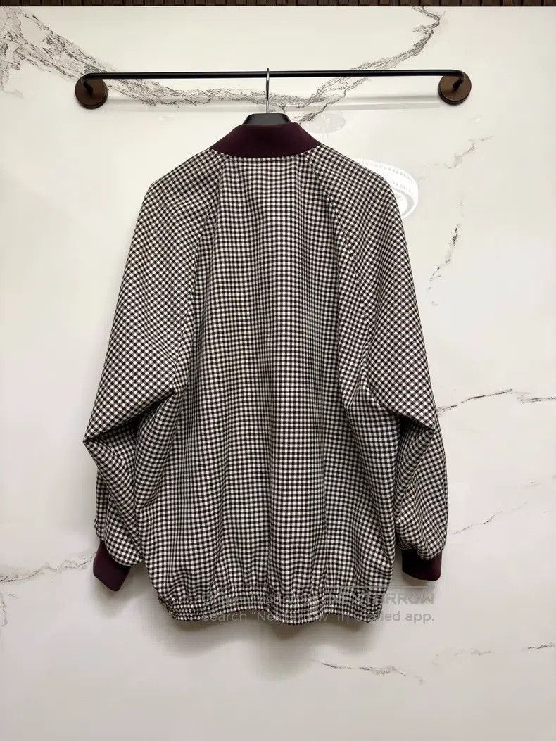 Miu Miu Miu Miu Burgundy checkered logo jacket Size XS / US 0-2 / IT 36-38 - 4 Thumbnail