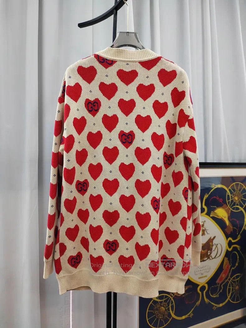 Gucci Gucci Love knitted cardigan coat Size S / US 4 / IT 40 - 2 Thumbnail