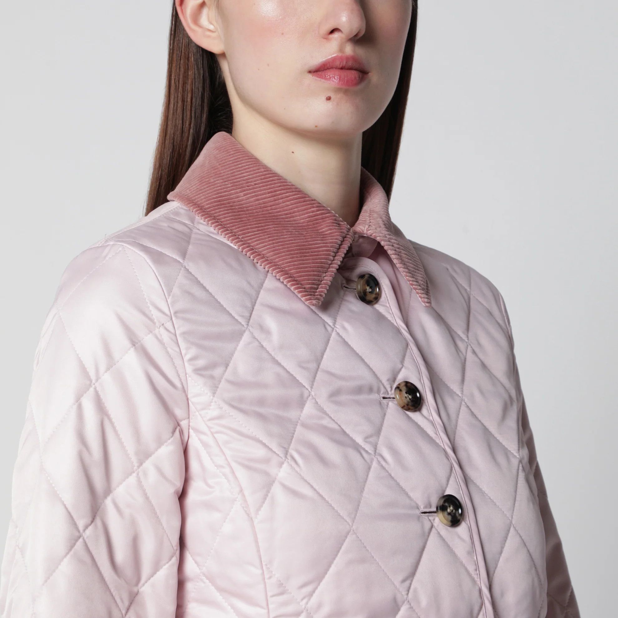 Burberry o1d2blof0426 Quilted Jacket in Pink Size L / US 10 / IT 46 - 4 Thumbnail
