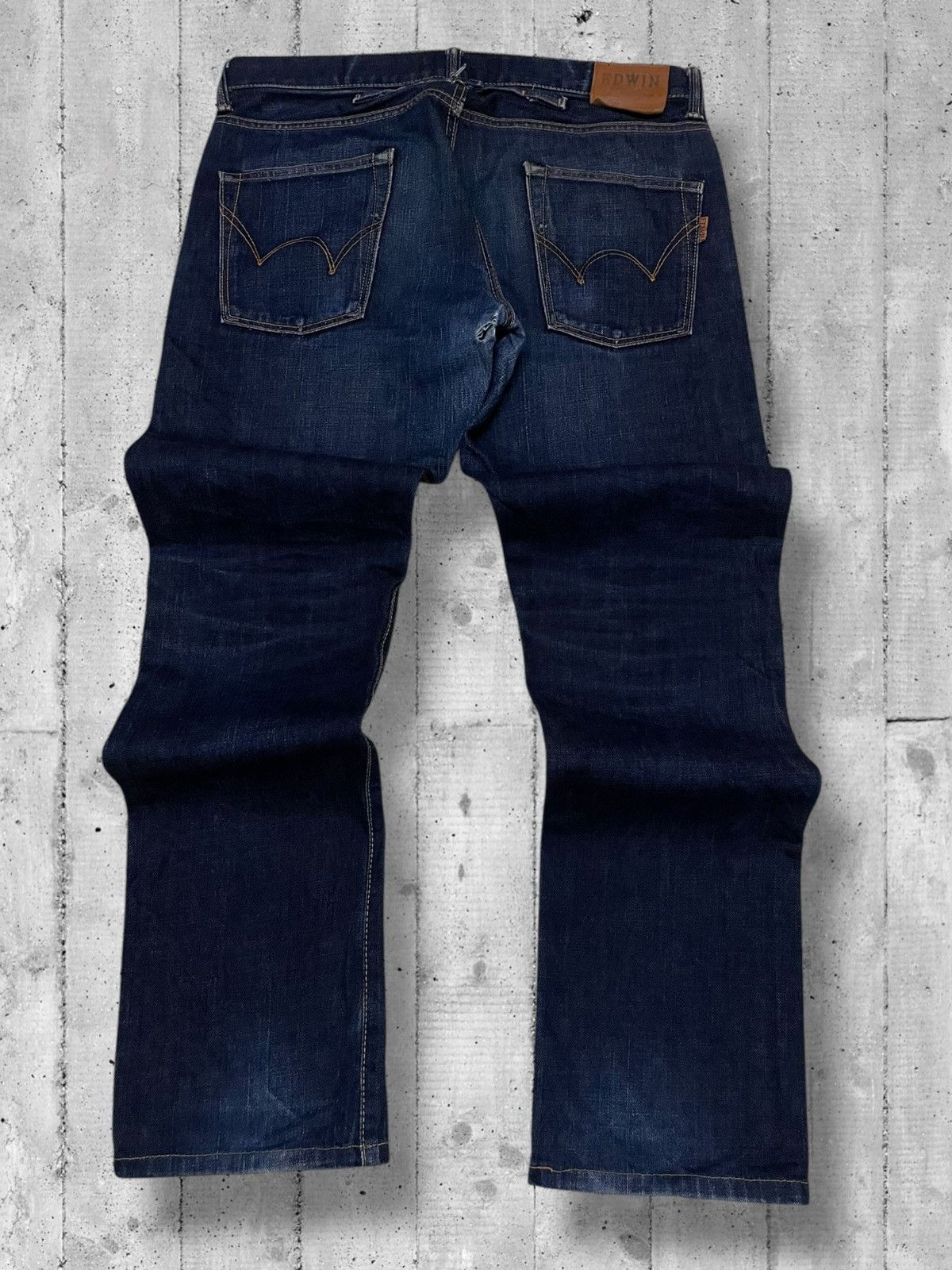 Designer × Edwin × Vintage Vintage Og Designer Japan Edwin Selvedge Distressed Denim Size US 34 / EU 50 - 10 Thumbnail
