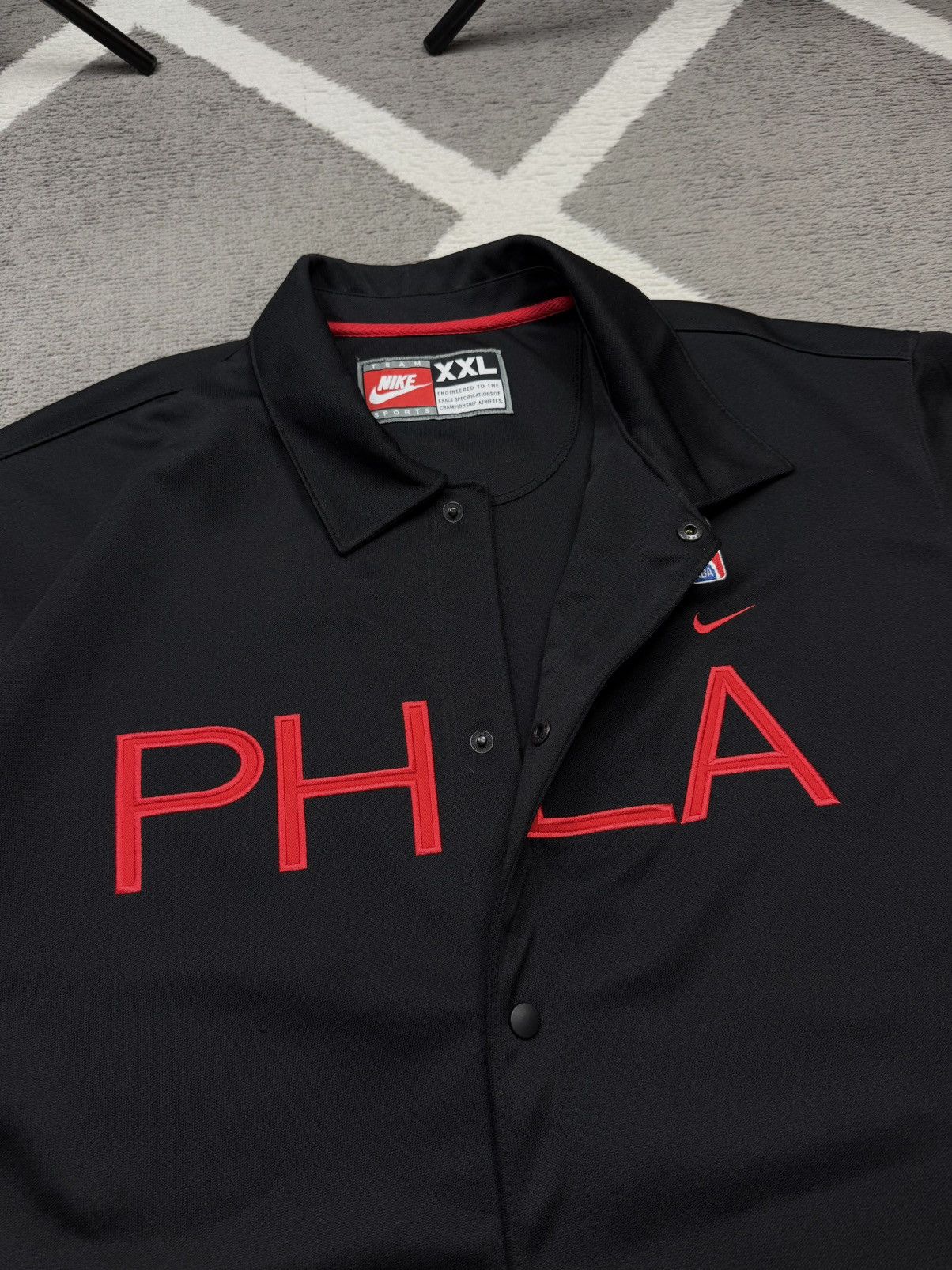 Nike Vintage 90’s Nike NBA Philadelphia 76ers Warm Up Jersey Size US XXL / EU 58 / 5 - 5 Thumbnail