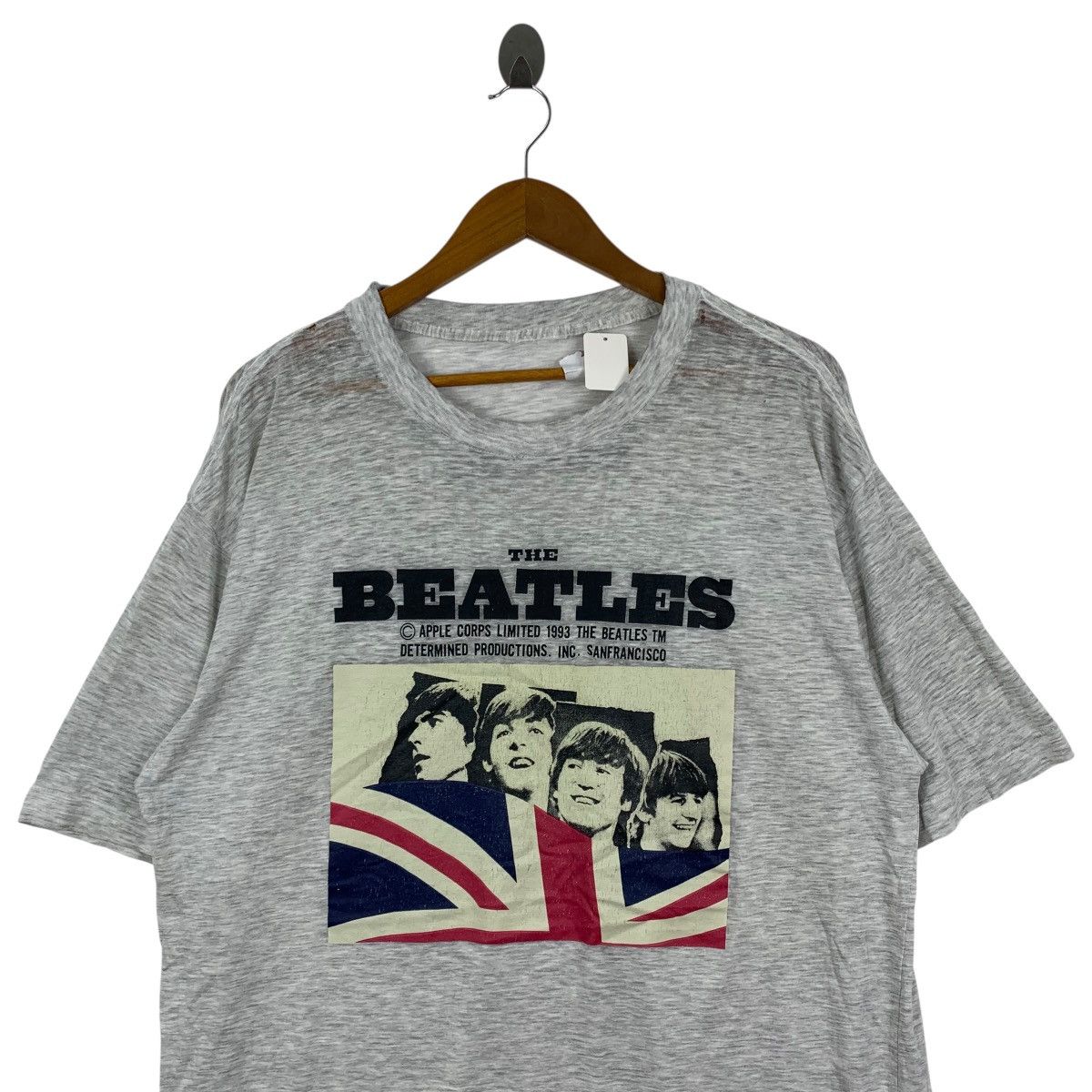 Vintage Vintage 90s THE BEATLES 1993 Apple Corps Limited Tshirt Size US XL / EU 56 / 4 - 2 Thumbnail
