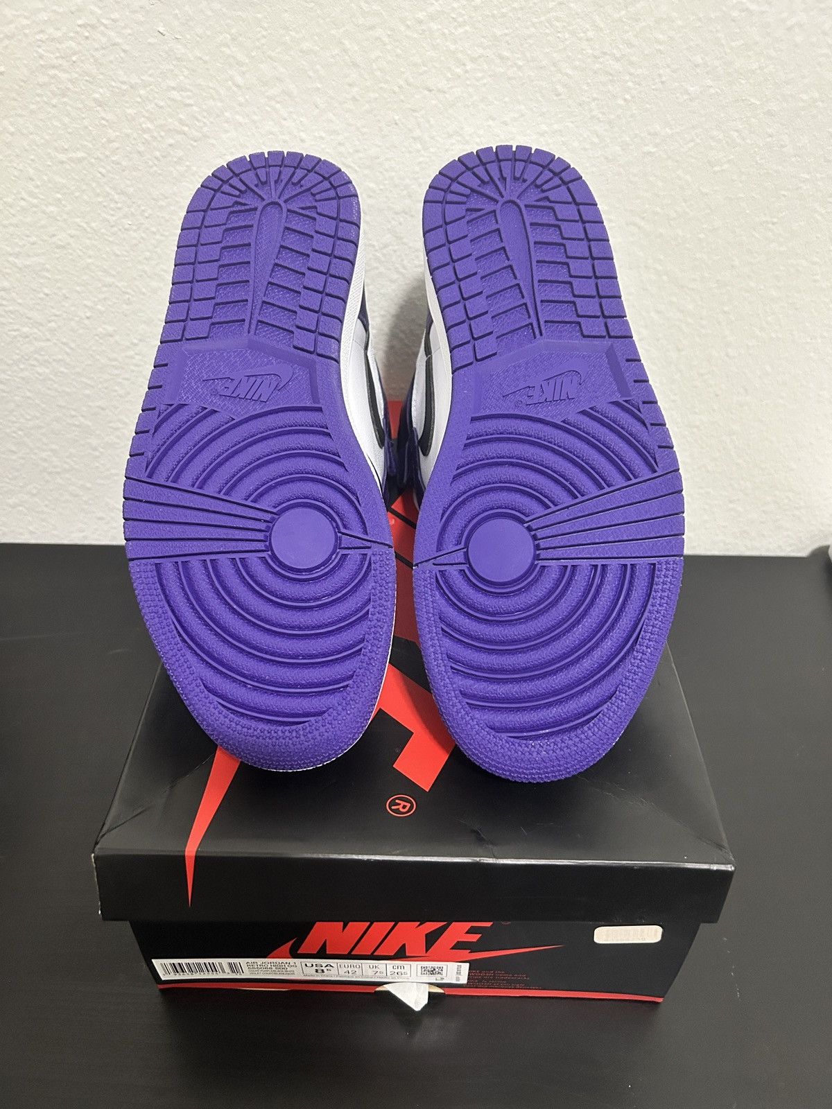 Jordan Brand Jordan 1 High Court Purple 🍇 Size US 8.5 / EU 41-42 - 7 Thumbnail