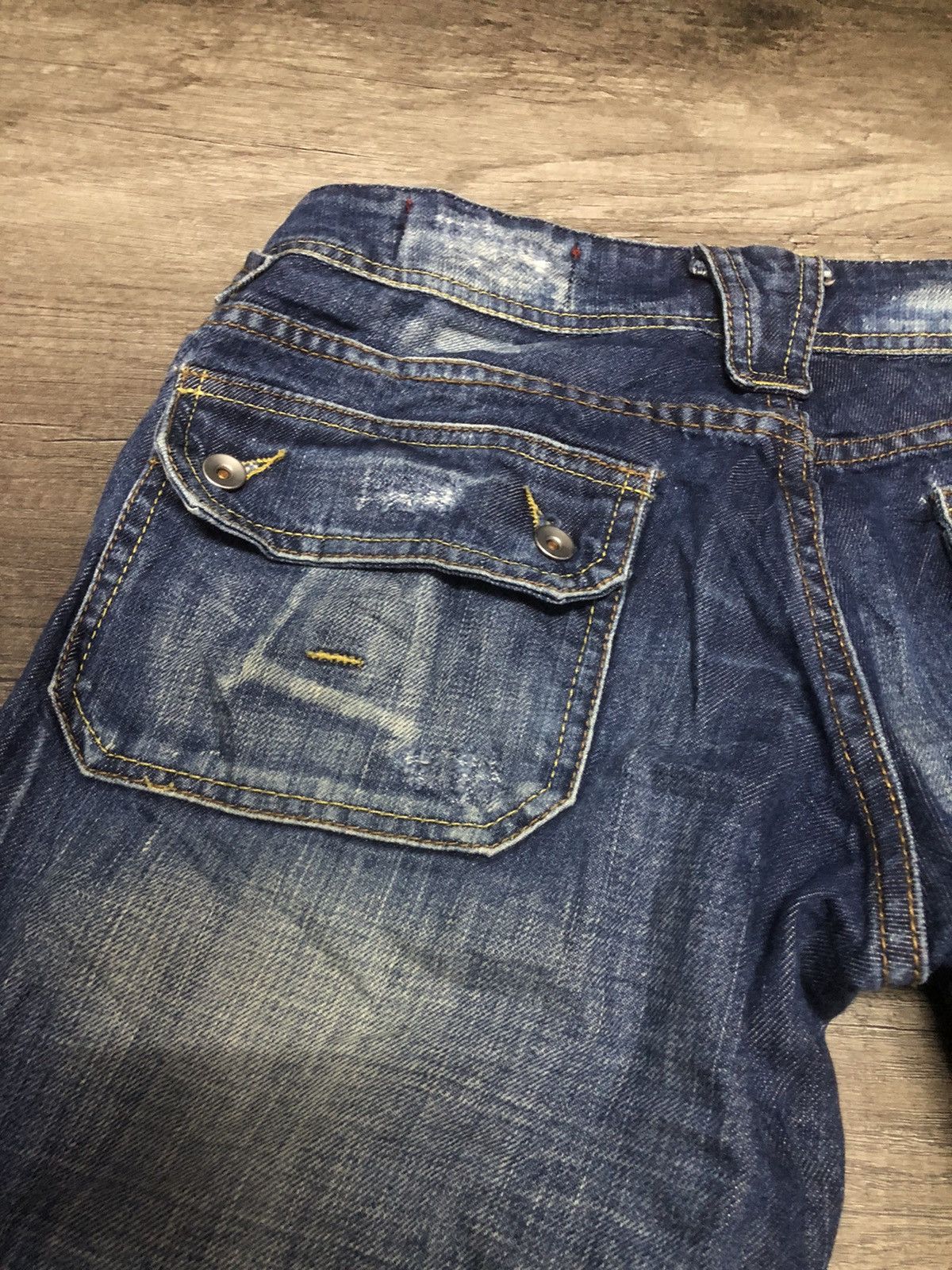 If Six Was Nine × Japanese Brand Trois Filles Jeans Bush Pants Design 3.F.I.J Denim Size 30" / US 8 / IT 44 - 15 Thumbnail