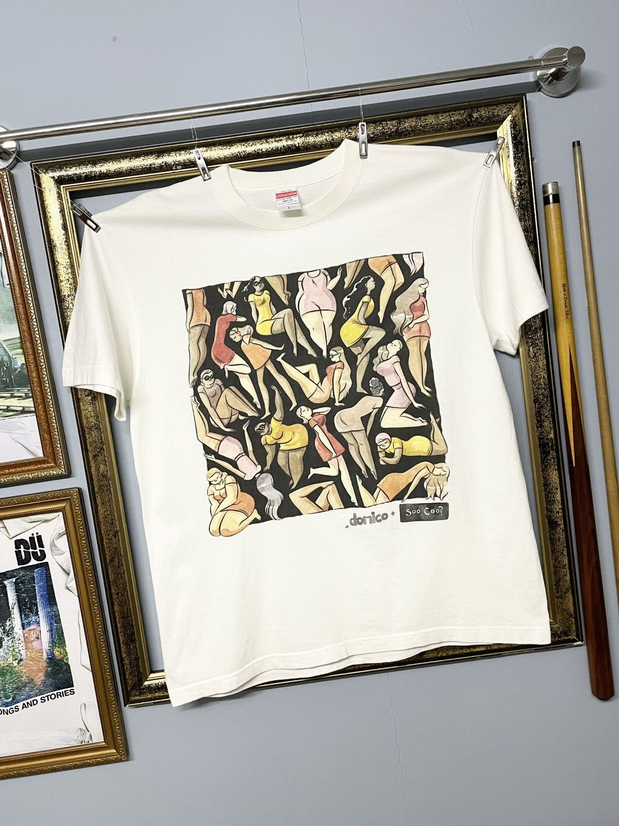 Vintage Vintage 90S Art Fullprint Girl Dance Tripping Domico Tshirt Size US M / EU 48-50 / 2 - 2 Thumbnail
