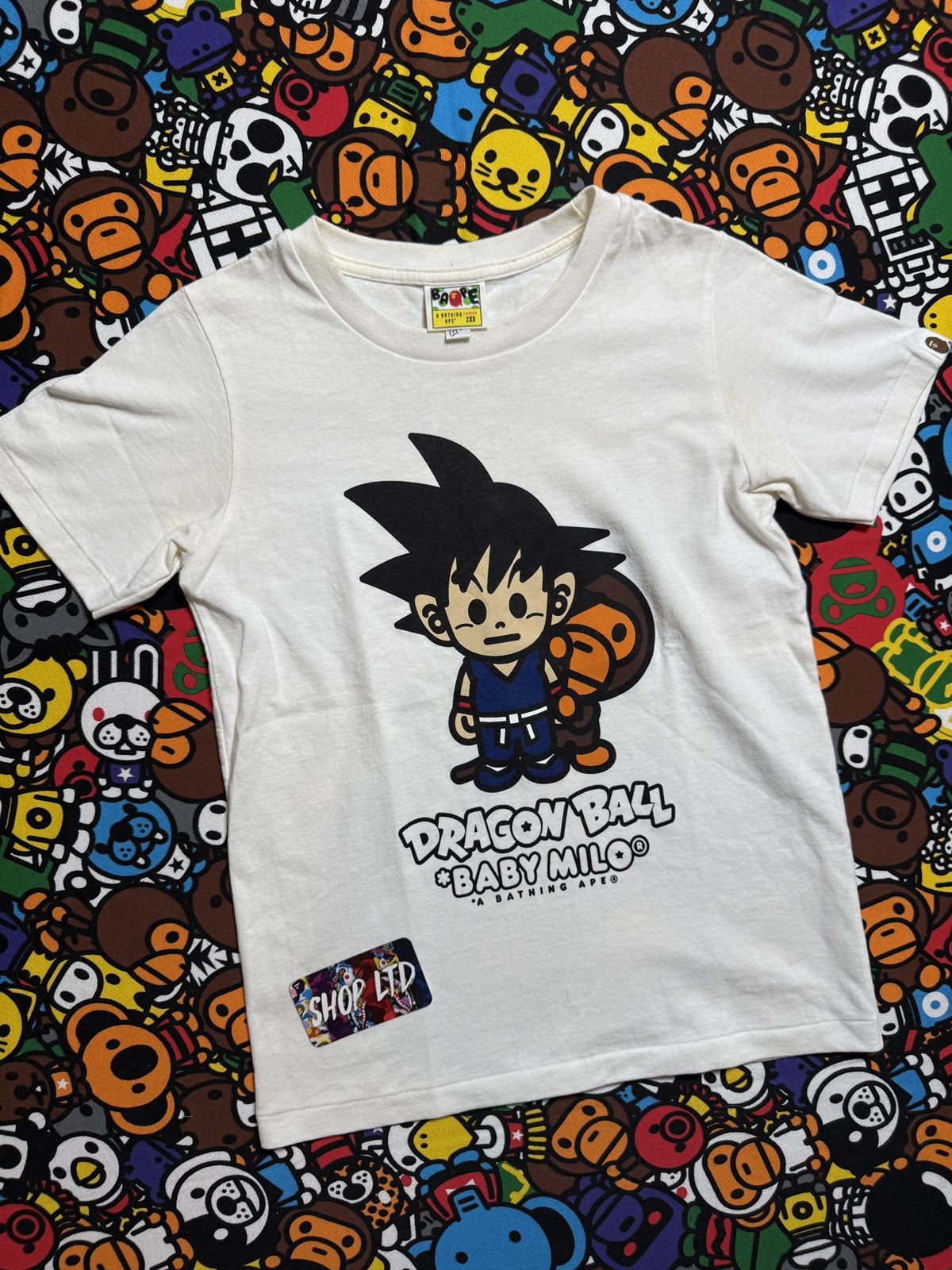 Bape A Bathing Ape X Dragonball Goku & Milo Tee Size XXS / US 00 / IT 34 - 2 Thumbnail