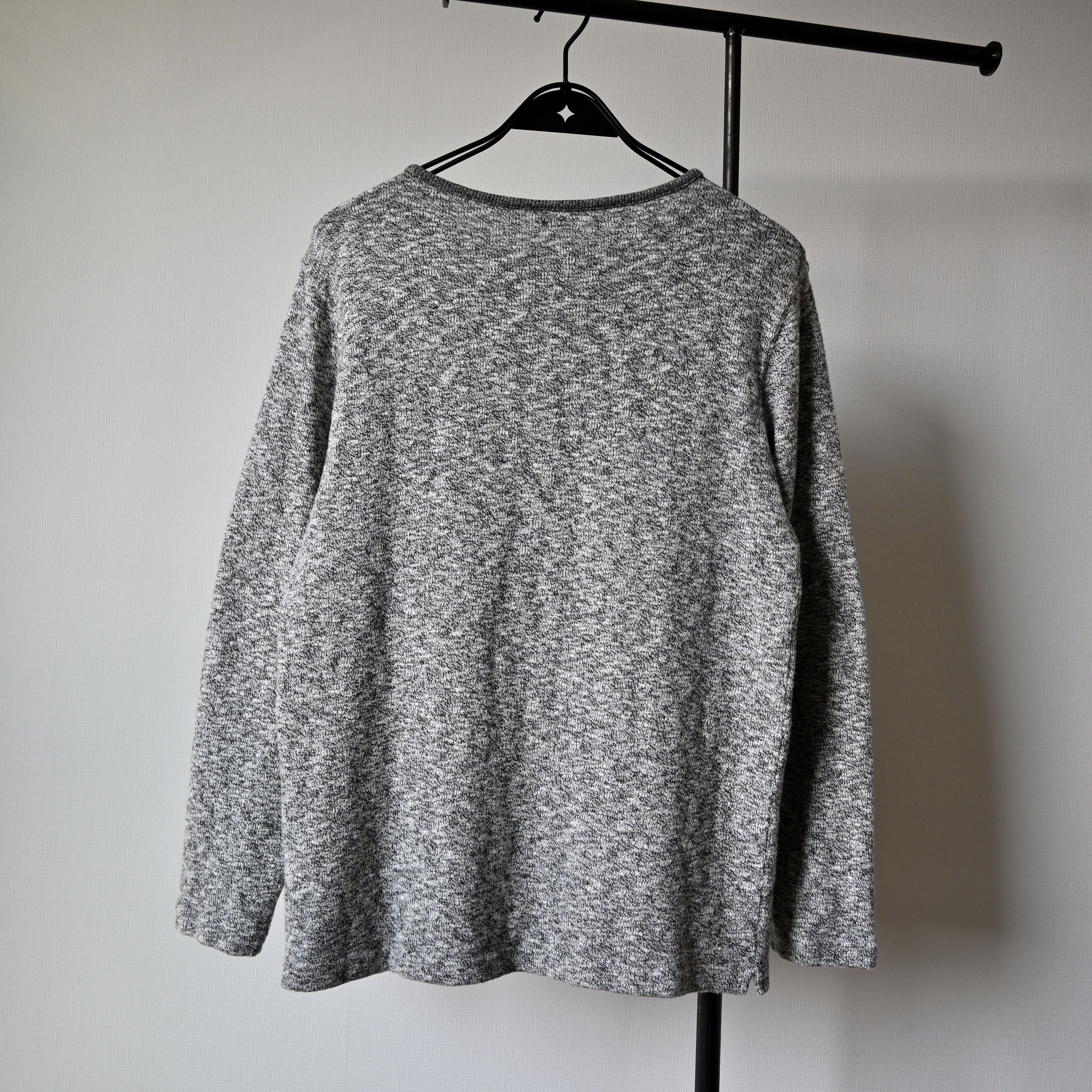 Japanese Brand Tieasy melange knit cotton boatneck shirt, made in Japan Size US M / EU 48-50 / 2 - 3 Thumbnail