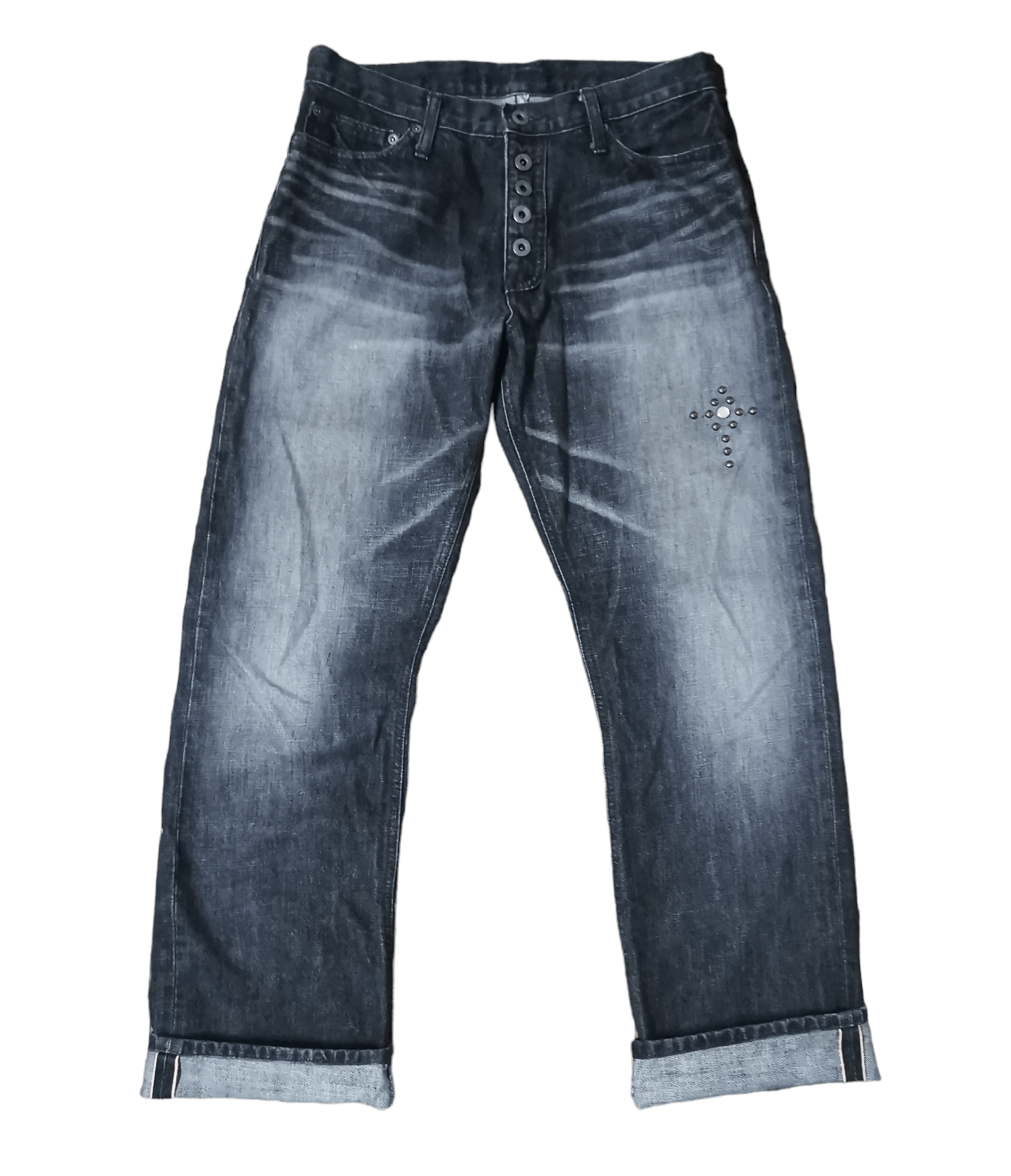 Element Element Denim Selvedge With ✝️ Cross Rivetted Size 32" / US 10 / IT 46 - 1 Thumbnail
