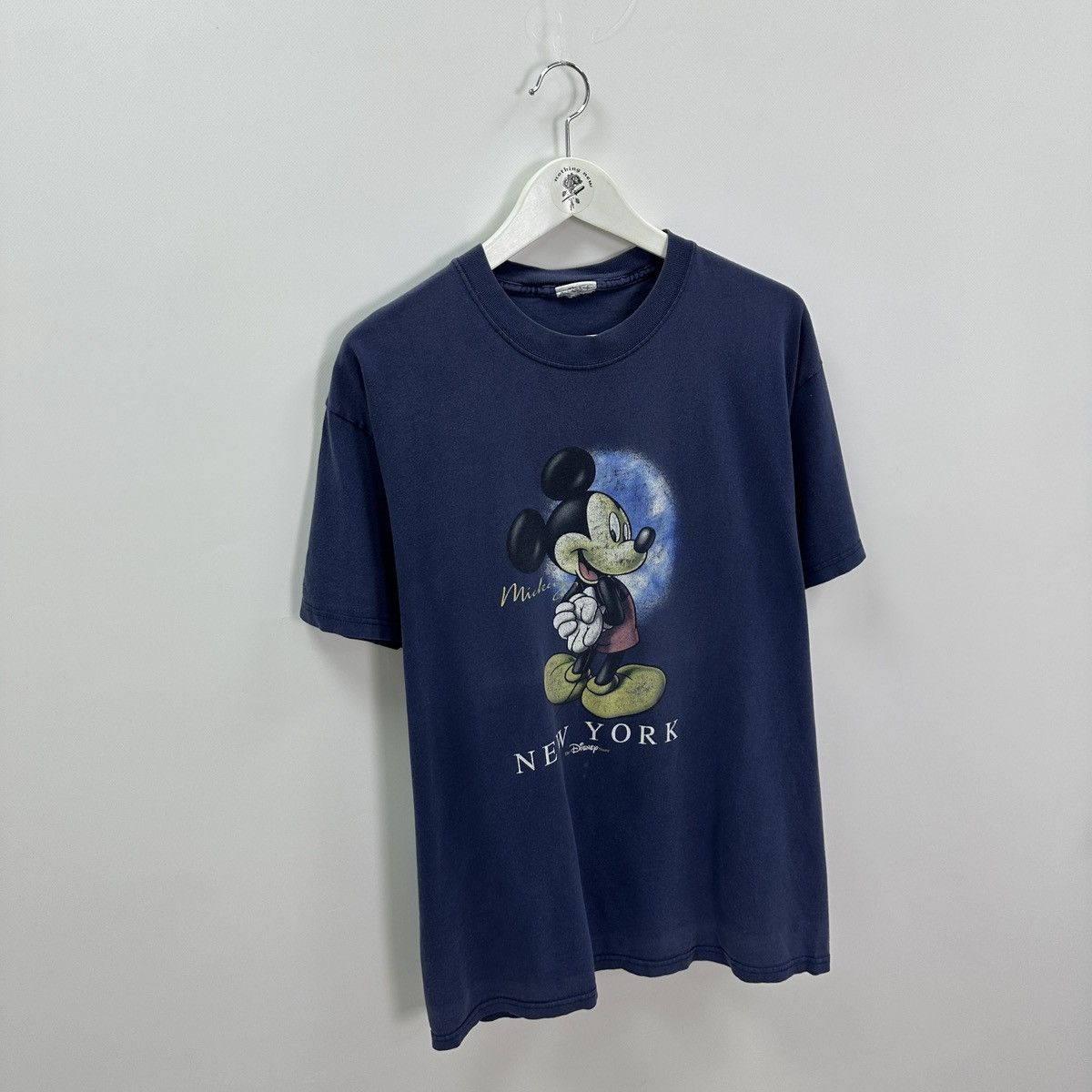 Disney Vintage 90s Disney Mickey Mouse New York Washed tee y2k hype Size US L / EU 52-54 / 3 - 3 Thumbnail