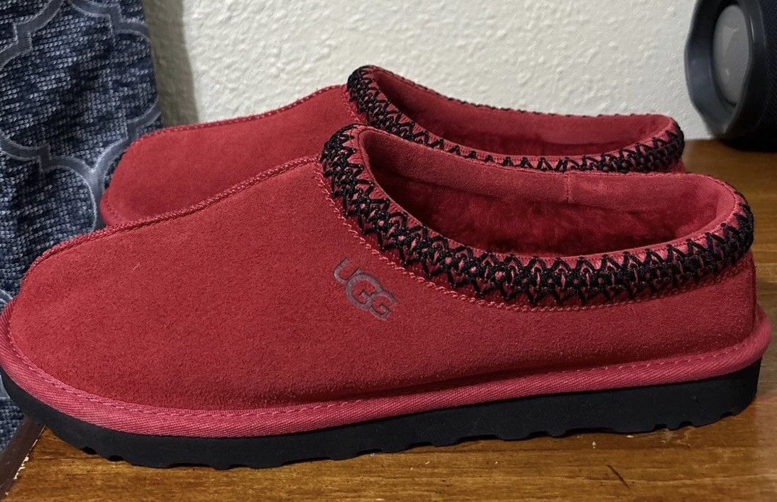 Ugg UGG MEN TASMAN SAMBA RED SHEARLING LINED MOCCASIN SHOE US 10 | Grailed