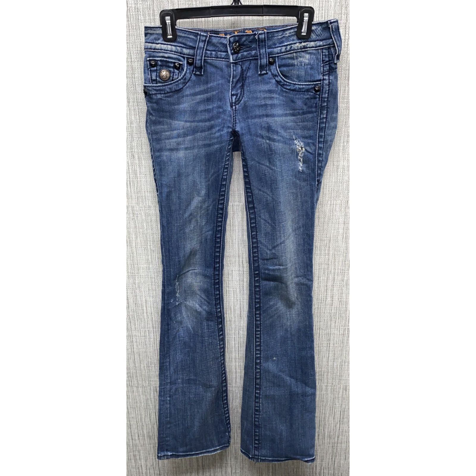 Vintage Rock Revival Jeans Bootcut Womens 27x34 Blue JEN Bootcut Regular Size 27 Womens Size 27" / US 4 / IT 40 - 2 Thumbnail
