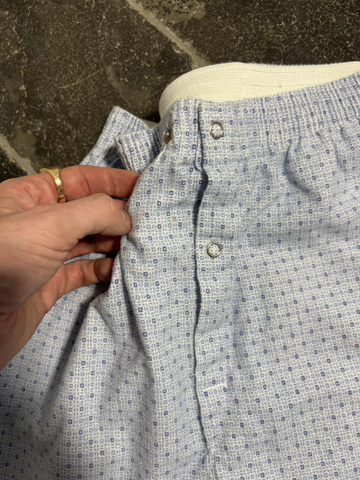 Vintage Vintage PJs 90s Cotton Matching Two Piece Set Sleep Shirt 90 Size US 28 / EU 44 - 12 Thumbnail