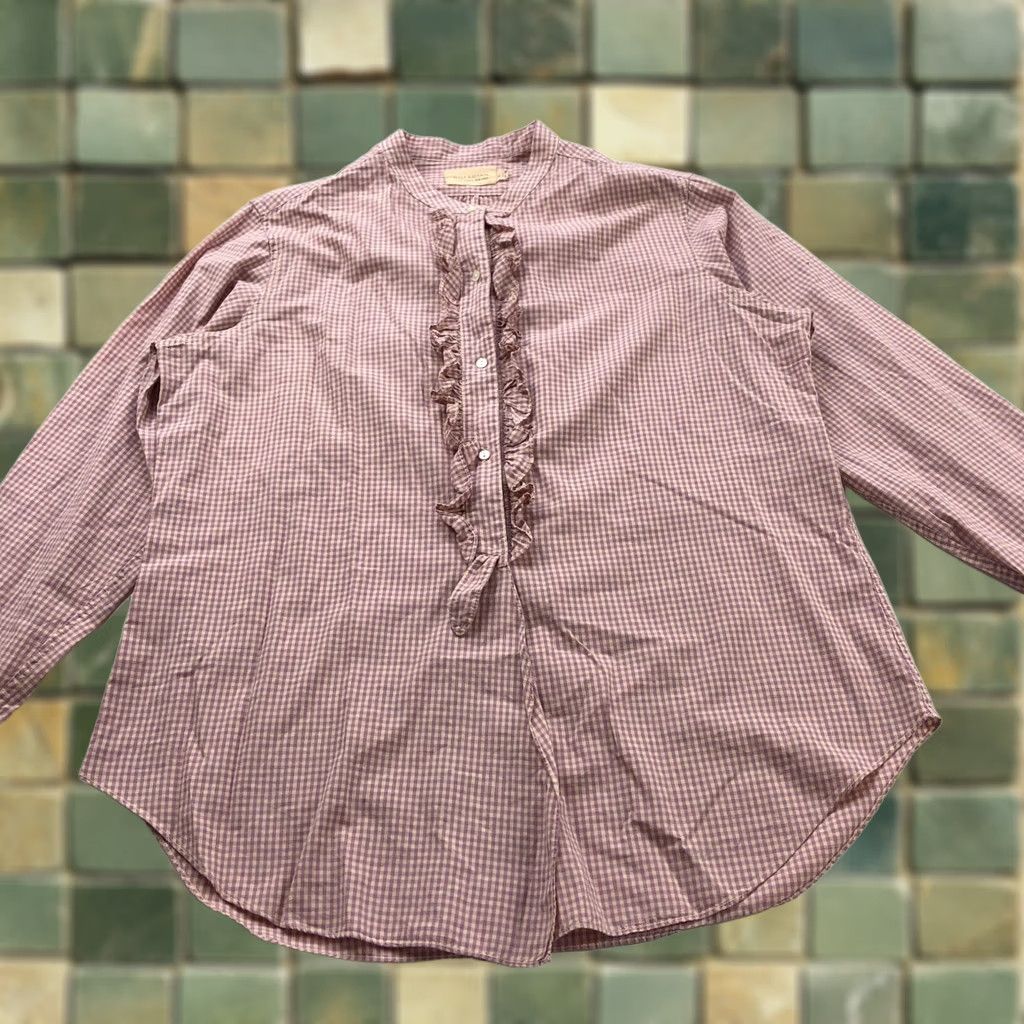 Nili Lotan Nili Lotan Shirt XL Button Up Peasant Check Multicolor Casual Womens Size XL / US 12-14 / IT 48-50 - 1 Thumbnail