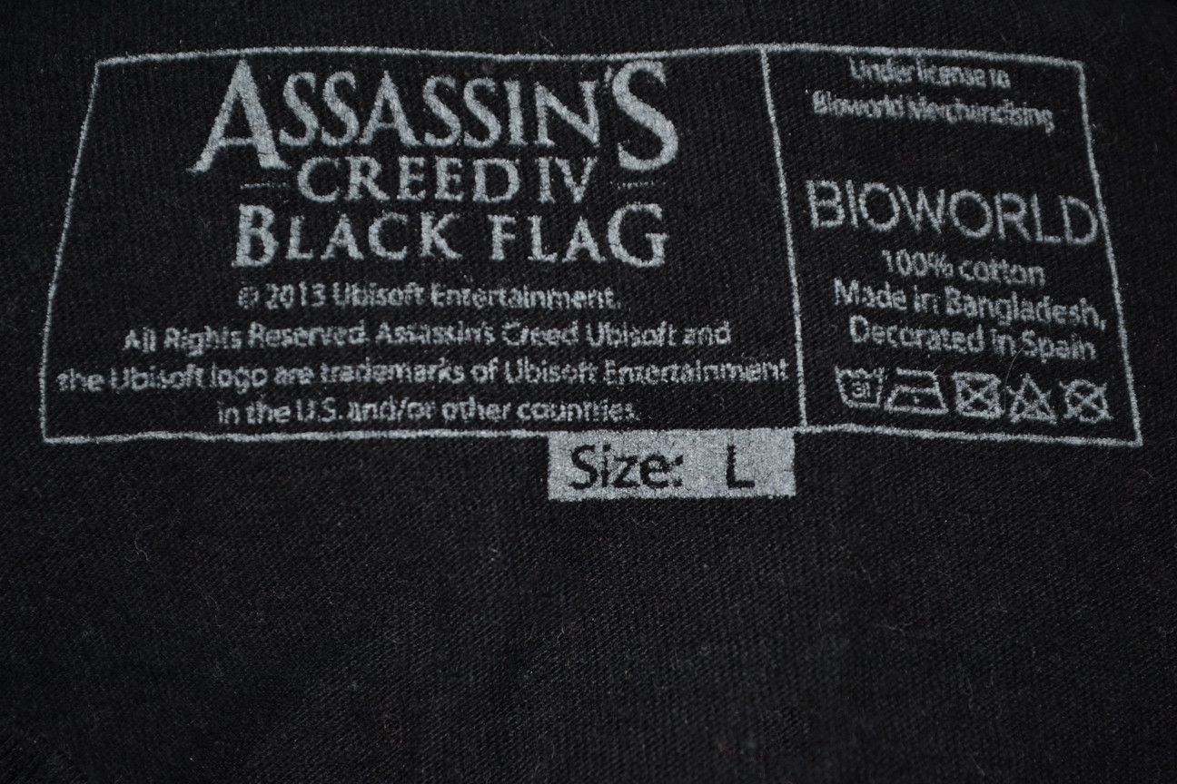Playstation × Vintage Vintage 2013 Assassin's Creed IV Black Flag Bioworld tee Size US L / EU 52-54 / 3 - 6 Thumbnail