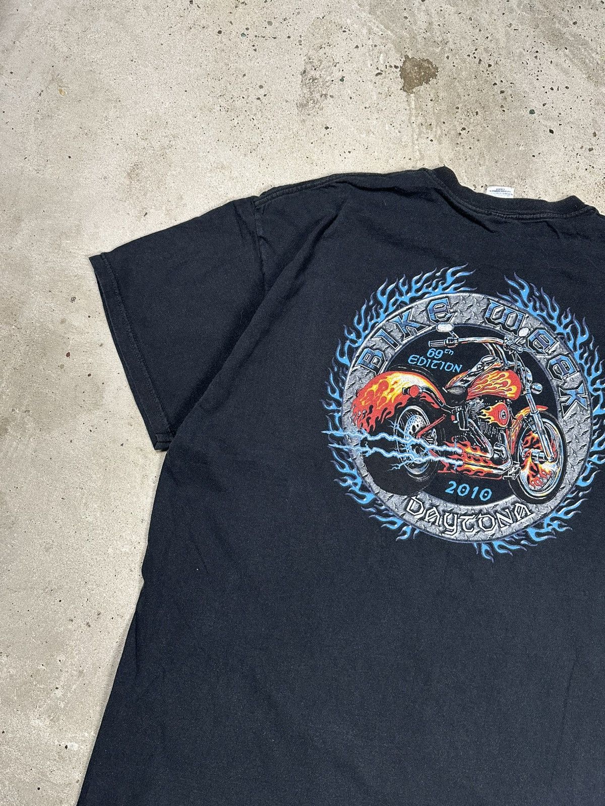 Harley Davidson Vintage Bike Week Daytona Beach Harley Moto Print T Shirt Size US XXL / EU 58 / 5 - 12 Thumbnail