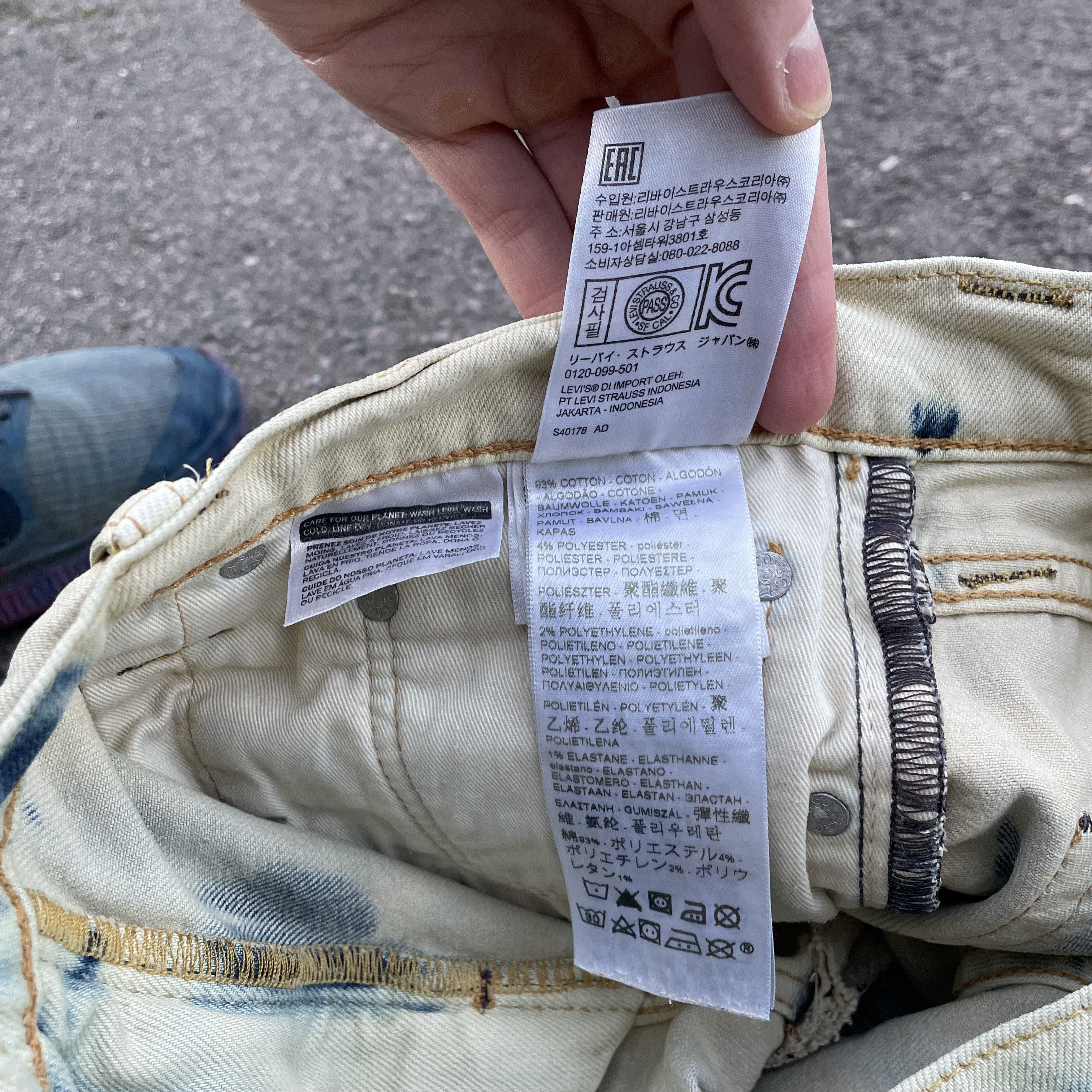 Levi's Custom baggy Levi's Jeans japanese style art Y2K Grunge Alt Size US 30 / EU 46 - 14 Thumbnail