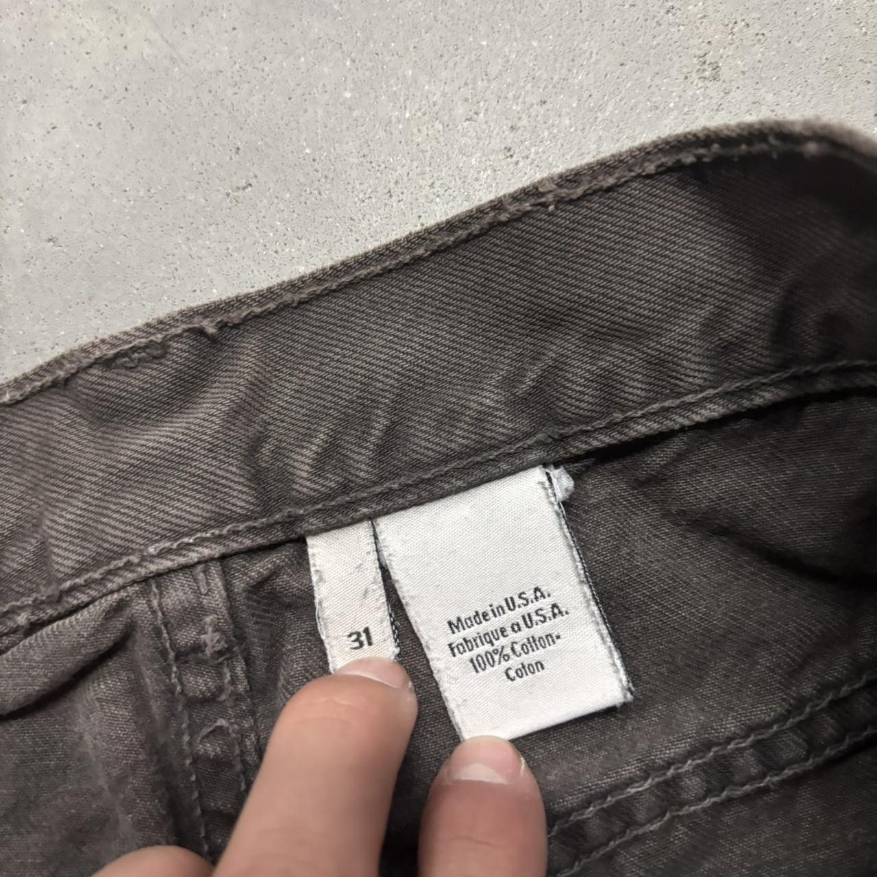 Calvin Klein × Vintage Crazy Vintage Y2K/2000s Grunge Faded Brown Calvin Klein Casual Pants! Size US 30 / EU 46 - 8 Thumbnail