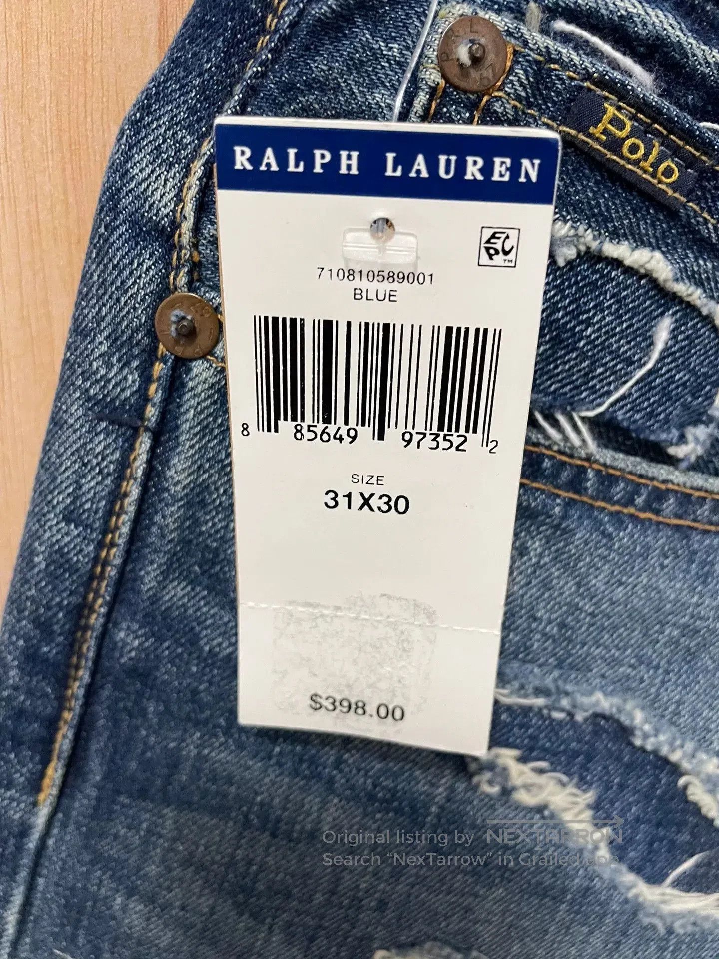 Polo Ralph Lauren Polo Ralph Lauren Men's Jeans. Size US 32 / EU 48 - 4 Thumbnail
