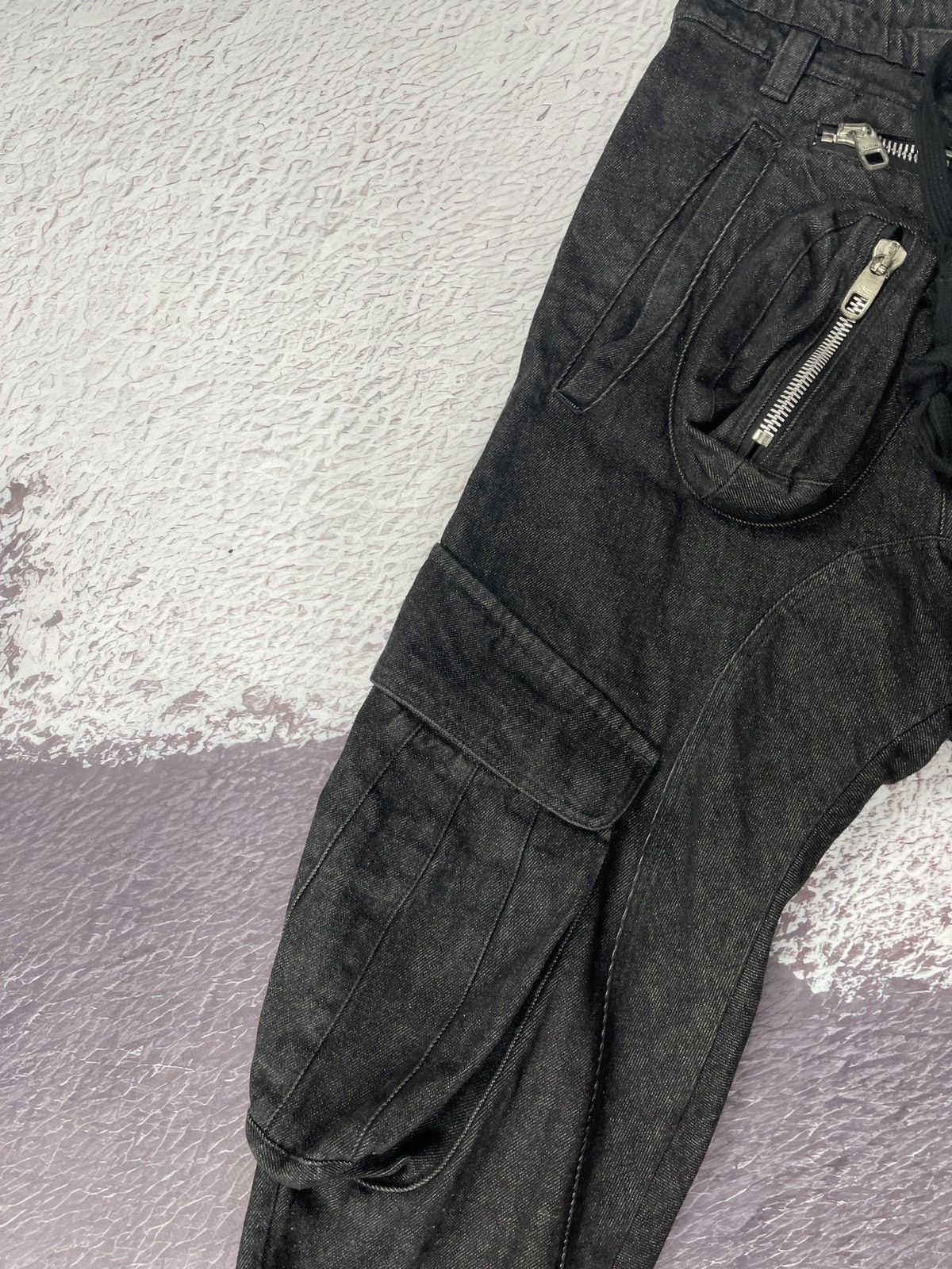 Japanese Brand Robert Kupisz QПШ utility cargo denim pants multipocket Size US 30 / EU 46 - 7 Thumbnail