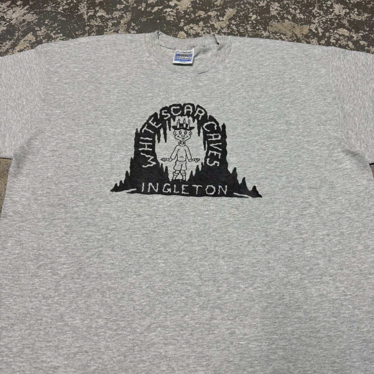 Other Vintage White Scar Caves Ingleton Gnome Graphic Tshirt Size US XL / EU 56 / 4 - 9 Thumbnail