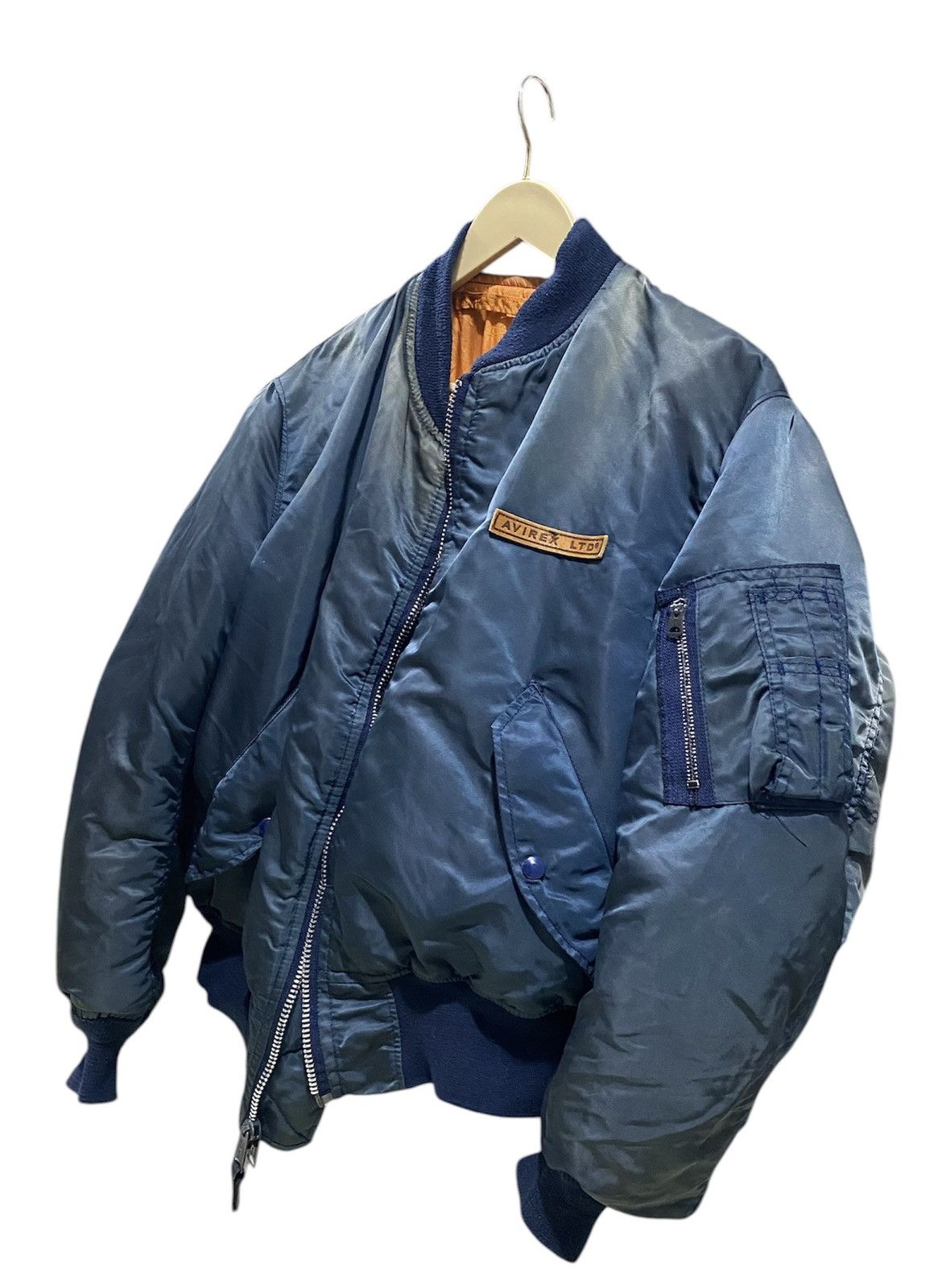 Avirex Vintage 80s Avirex LTD USAF Sunfaded Bomber Jacket Made Usa Size US M / EU 48-50 / 2 - 4 Thumbnail