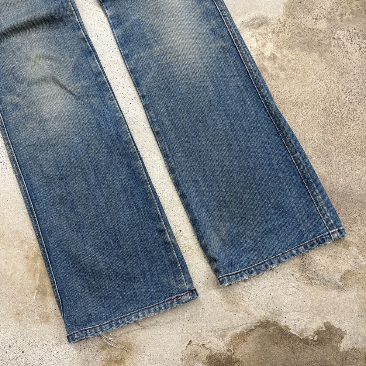 Diesel Diesel Industry Distressed Flare Bell Bottom Denim Pants Size 24" / US 00 / IT 34 - 5 Thumbnail