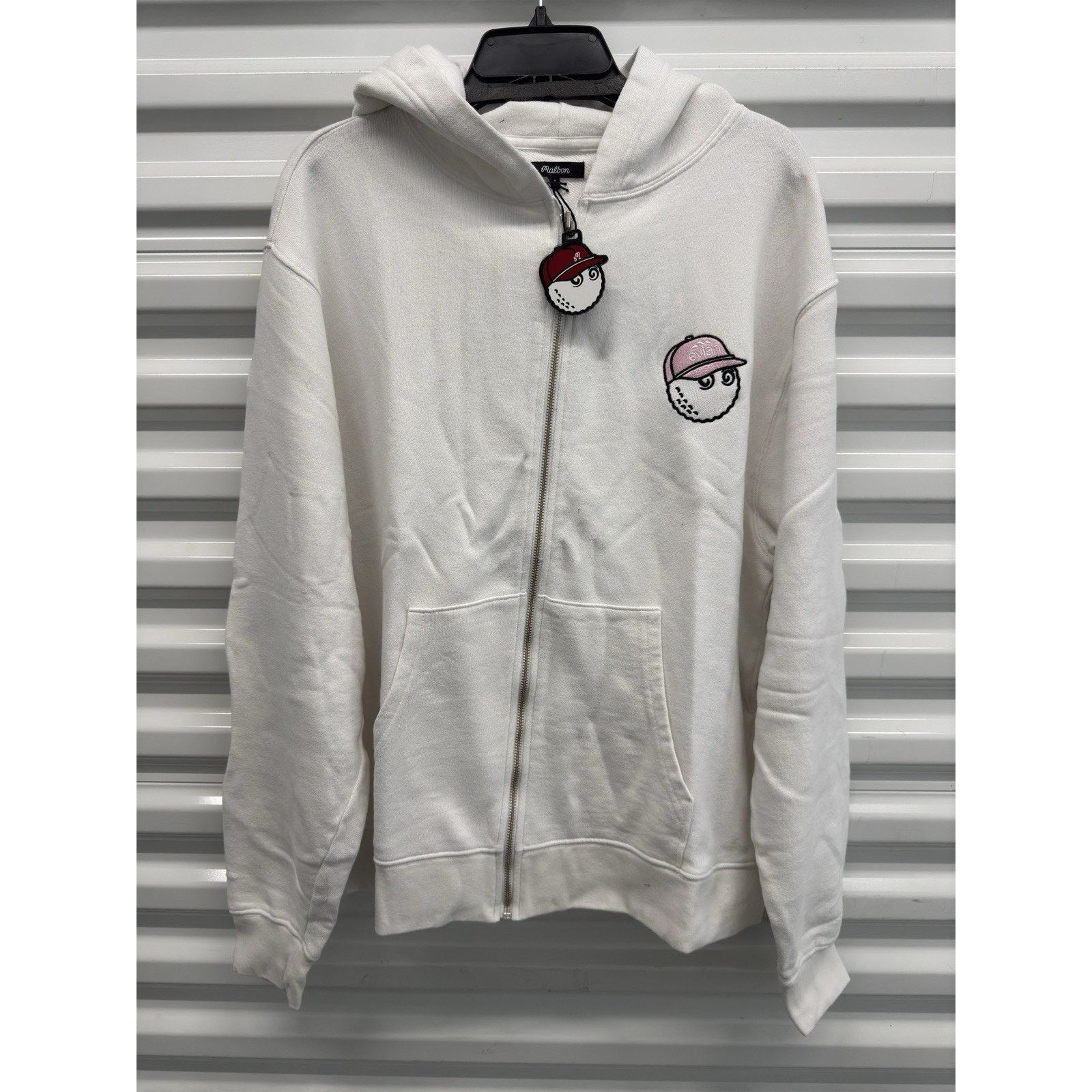 Malbon Malbon Golf x Evian French Terry Zip Up White Small Size US S / EU 44-46 / 1 - 1 Thumbnail