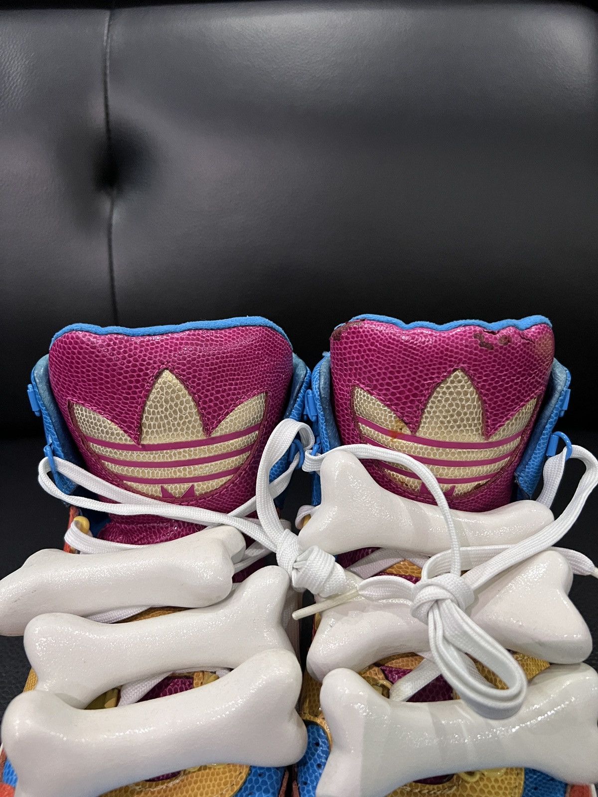 Adidas × Jeremy Scott Adidas by Jeremy Scott Colorblock Bone Sneakers Size US 7.5 / EU 40-41 - 6 Thumbnail