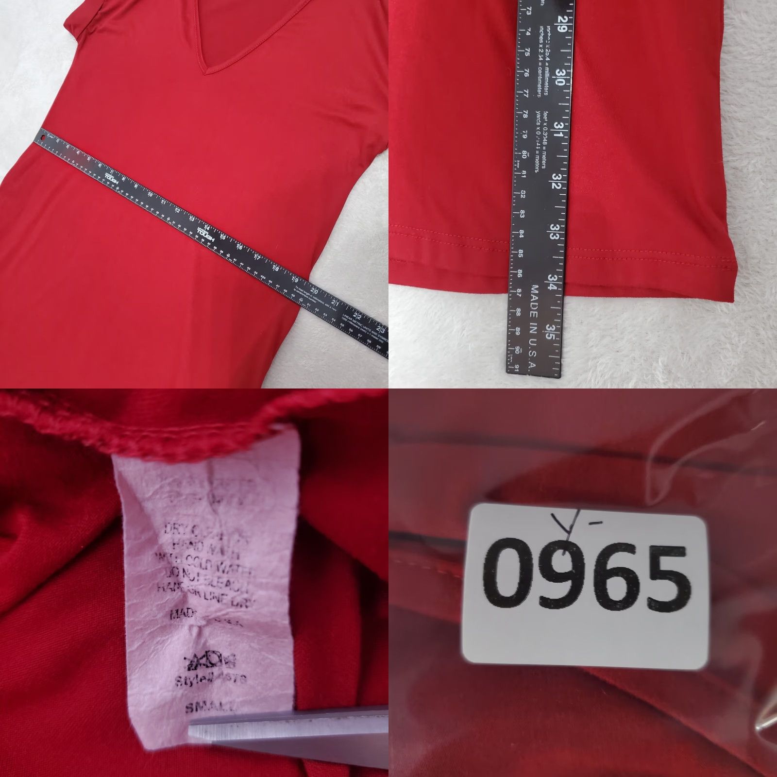 Vintage Entro T Shirt Dress Women S Wine Red V Neck Cuffed Short Sleeve Pockets Casual Size S / US 4 / IT 40 - 8 Thumbnail