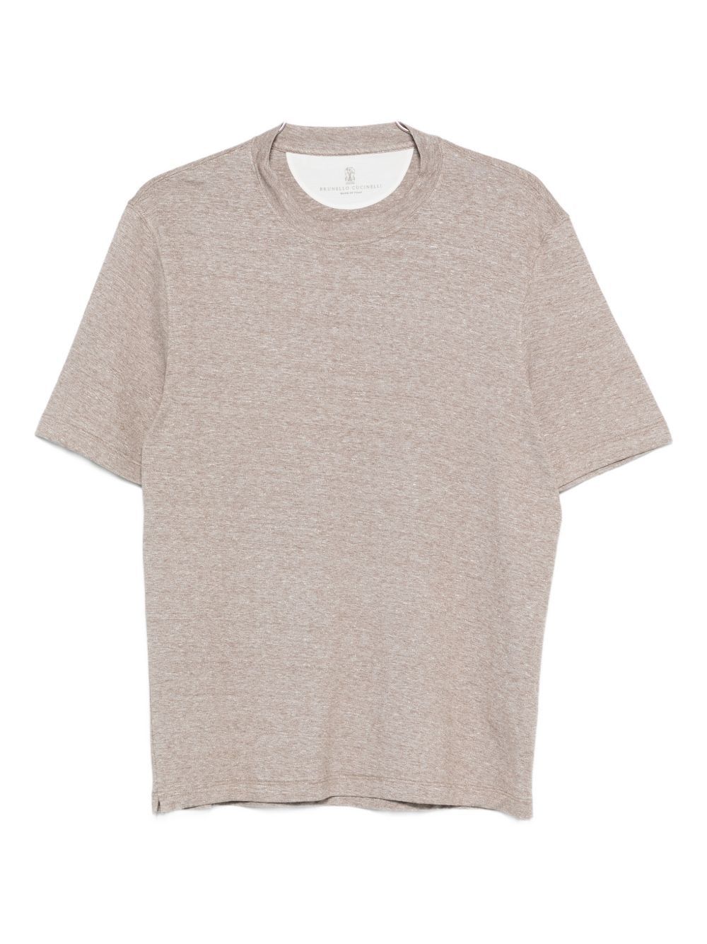 Brunello Cucinelli LINEN BLEND T-SHIRT Size US M / EU 48-50 / 2 - 1 Thumbnail