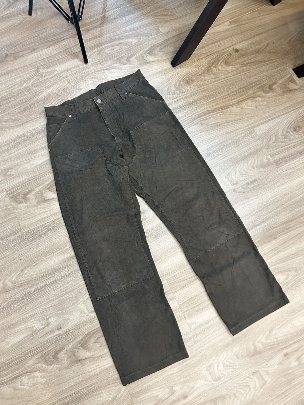 Japanese Brand Monkey Time Japan Double Knee Duck Canvas Pants Size US 32 / EU 48 - 2 Thumbnail