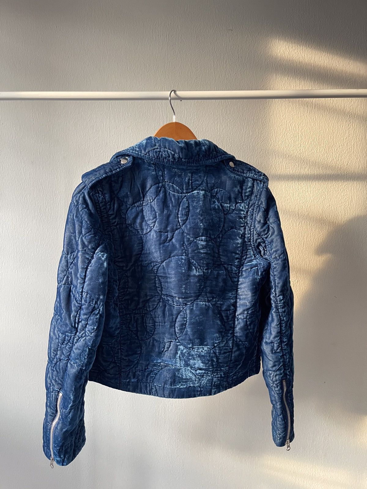 CABANE de ZUCCa × Issey Miyake F/W 2004-2005 Zucca Velvet Biker Jacket Size US S / EU 44-46 / 1 - 10 Thumbnail