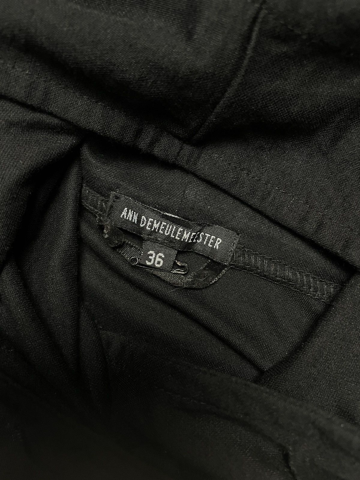 Ann Demeulemeester Ann Demeulemeester Black Tony Cold Shoulder Hoodie Size US M / EU 48-50 / 2 - 9 Thumbnail