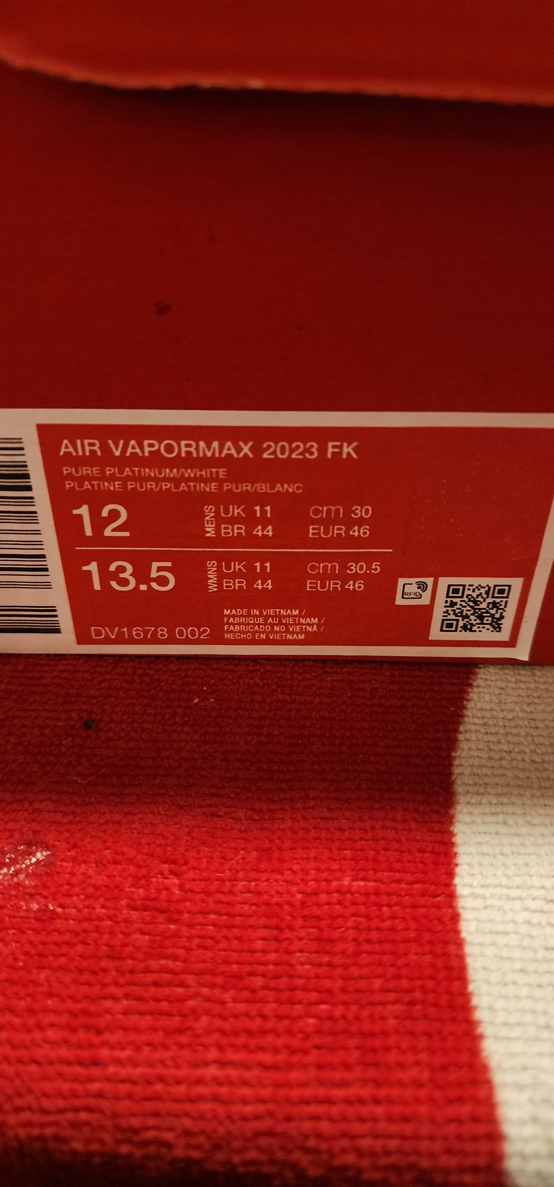 Nike Nike Air vapormax FK 2023 Size US 12 / EU 45 - 2 Thumbnail