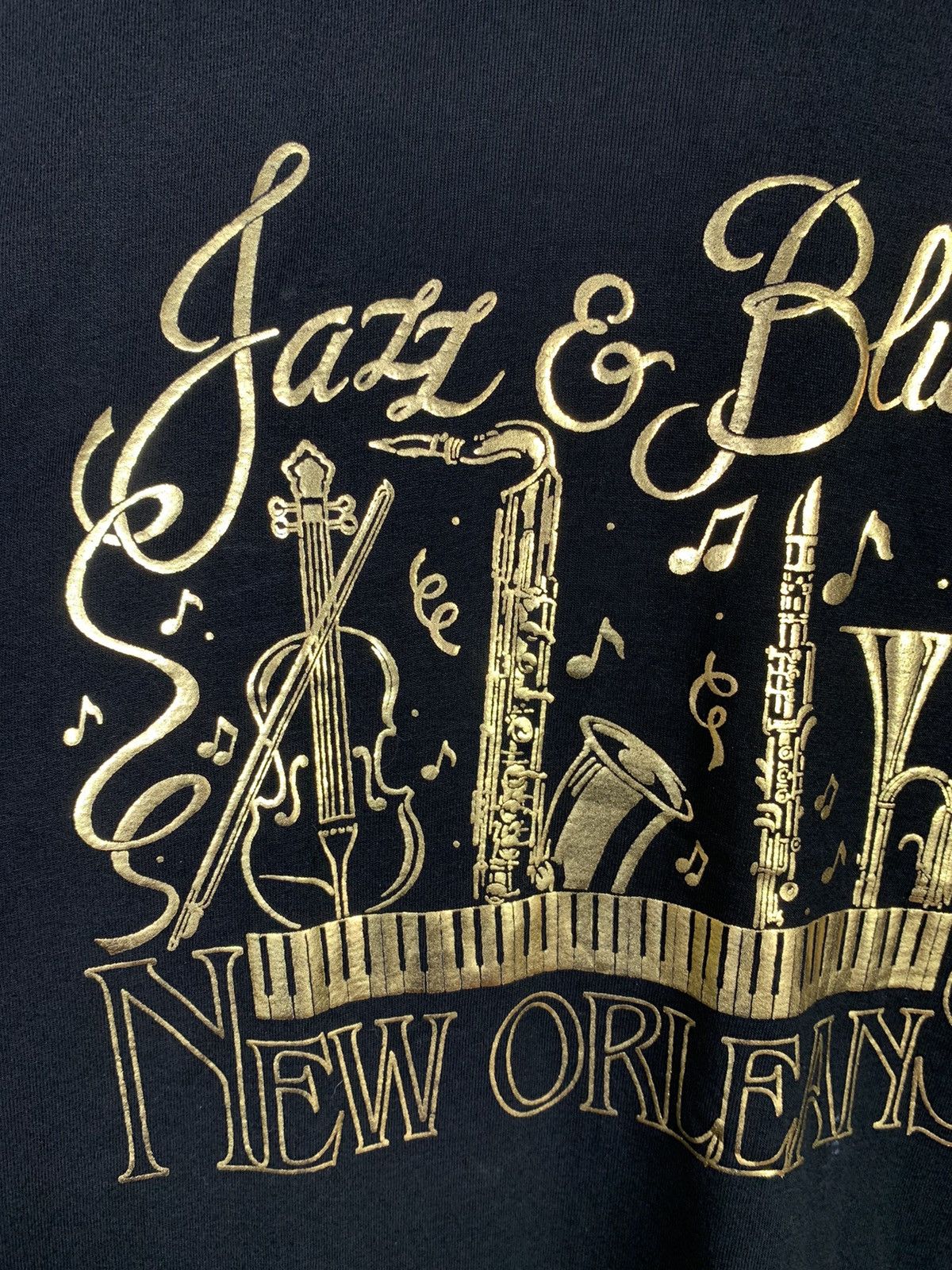 Band Tees Vintage Jazz & Blues New Orleans Single Stitch T-shirt Size US M / EU 48-50 / 2 - 11 Thumbnail