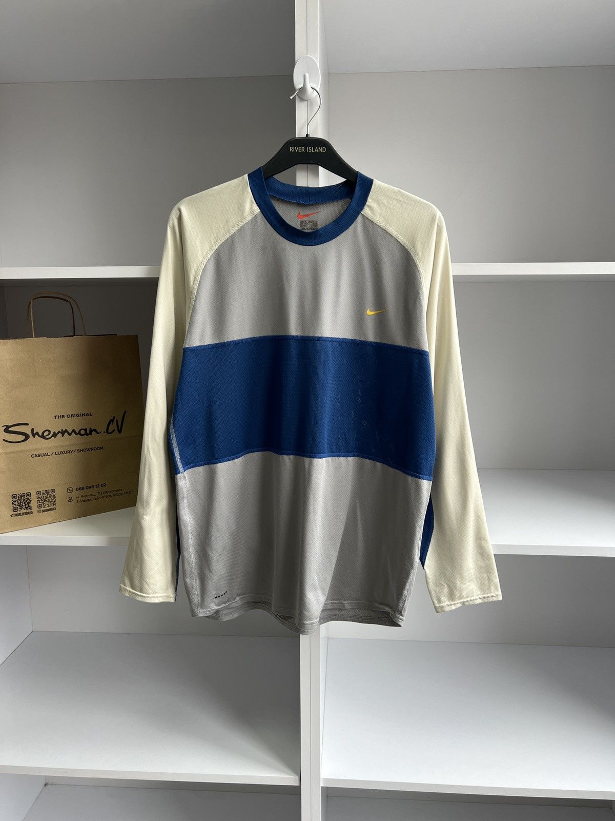 Nike × Vintage Vintage Nike termo long sleeve 90s style Size US M / EU 48-50 / 2 - 2 Thumbnail