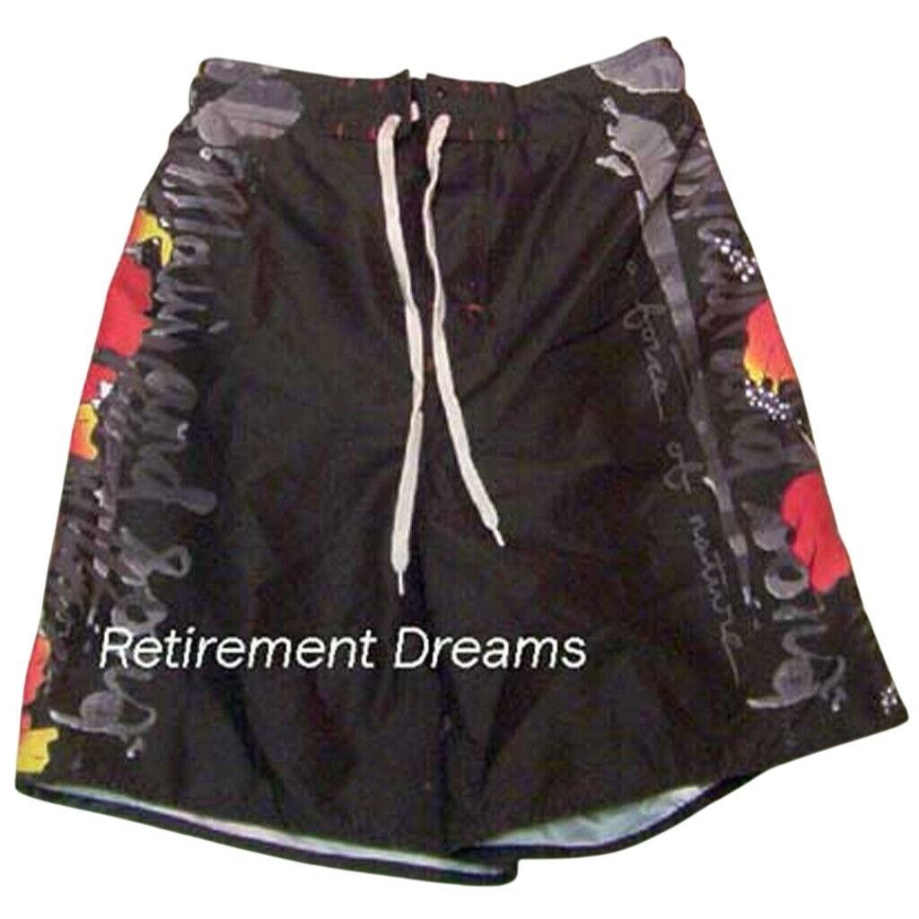 Maui and Sons Maui And Sons Size L Mens Swim Trunks Hibiscus Floral Black Size US 36 / EU 52 - 1 Thumbnail