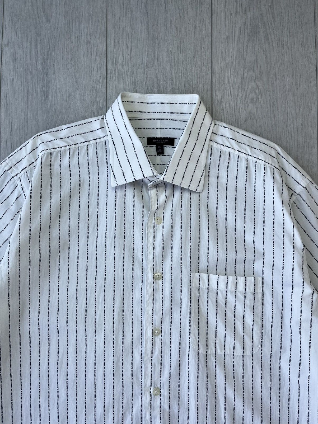 Burberry Vintage Burberry Monogram Shirt Button Ups Nova Check Rare Size US XL / EU 56 / 4 - 2 Thumbnail