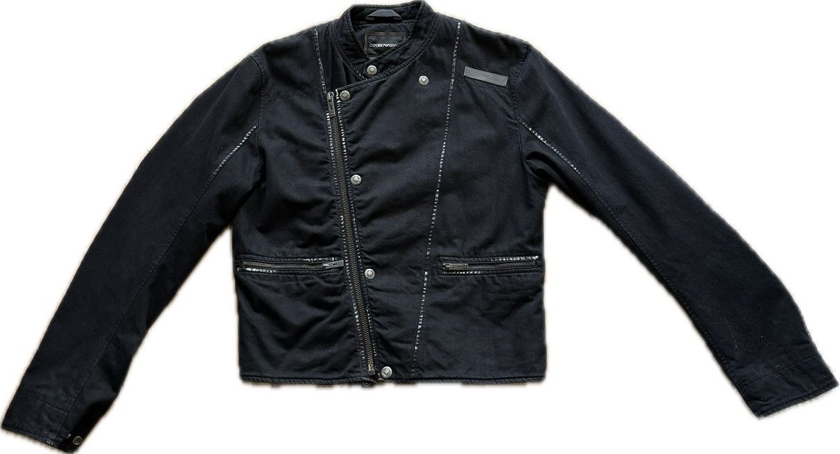 Archival Clothing Emporio Armani Cropped Biker Jacket 2000s