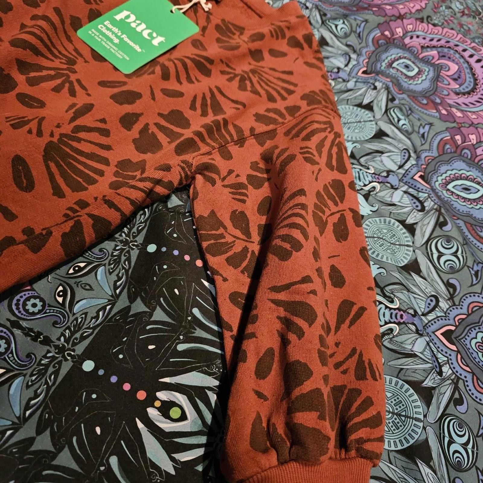 Designer Organic Cotton Pact's Eco-Friendly Sweatshirt Dress NWT Size XS / US 0-2 / IT 36-38 - 4 Thumbnail
