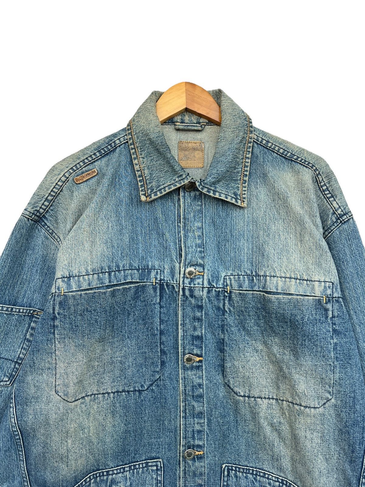 Akademiks Vintage Y2K Akademiks Sandwash Faded Chore Denim Jacket Size US XL / EU 56 / 4 - 3 Thumbnail