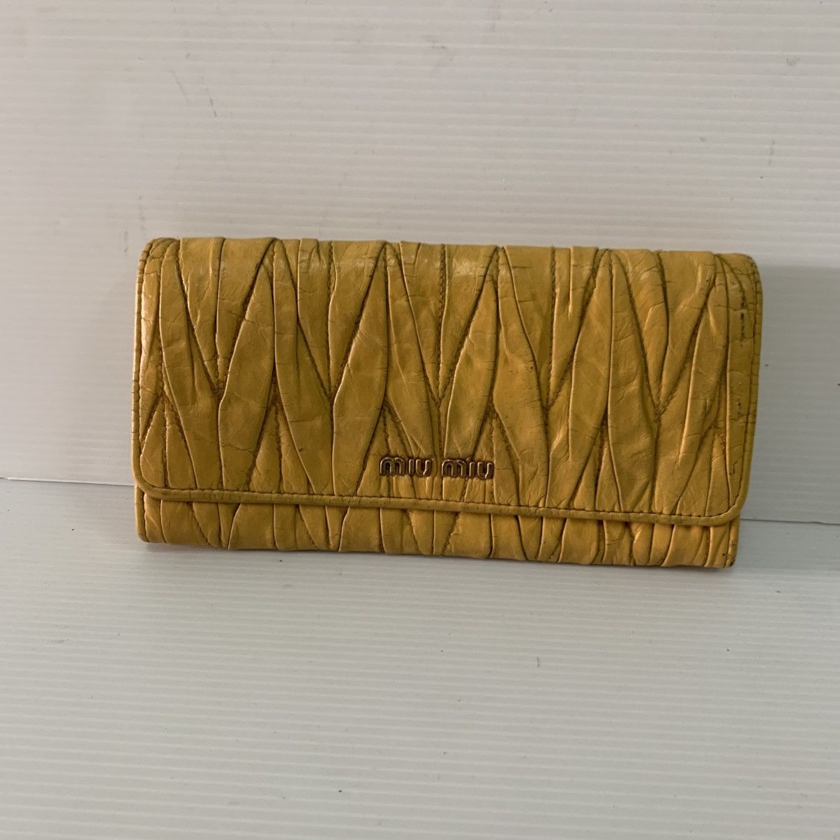 Miu Miu Miu Miu Leather Long Wallet Size ONE SIZE - 2 Thumbnail