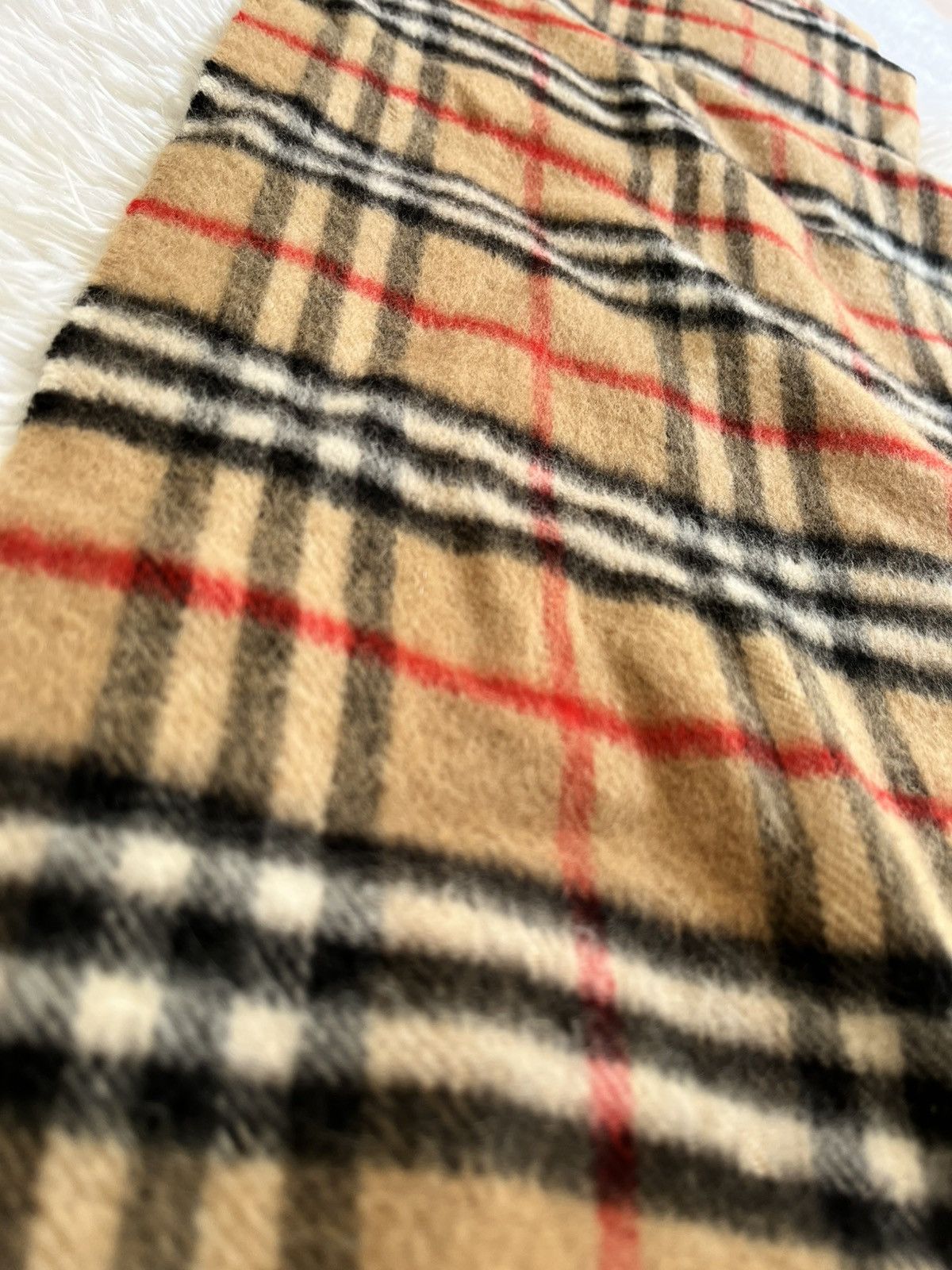 Burberry VTG BURBERRY WOOL SCARF NOVA PLAID Size ONE SIZE - 4 Thumbnail